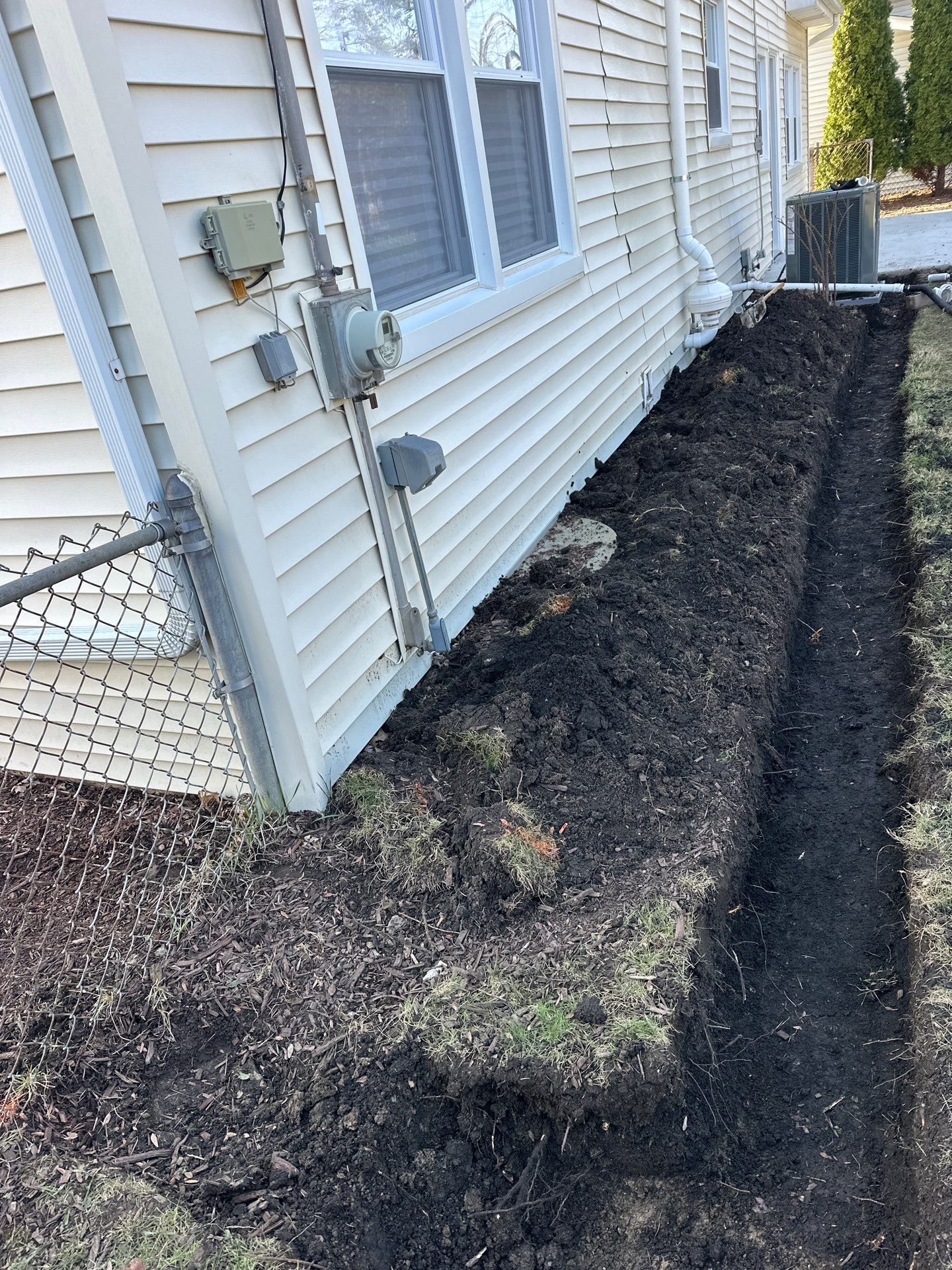 French drain and Sump pump reroute to flo well by A&N