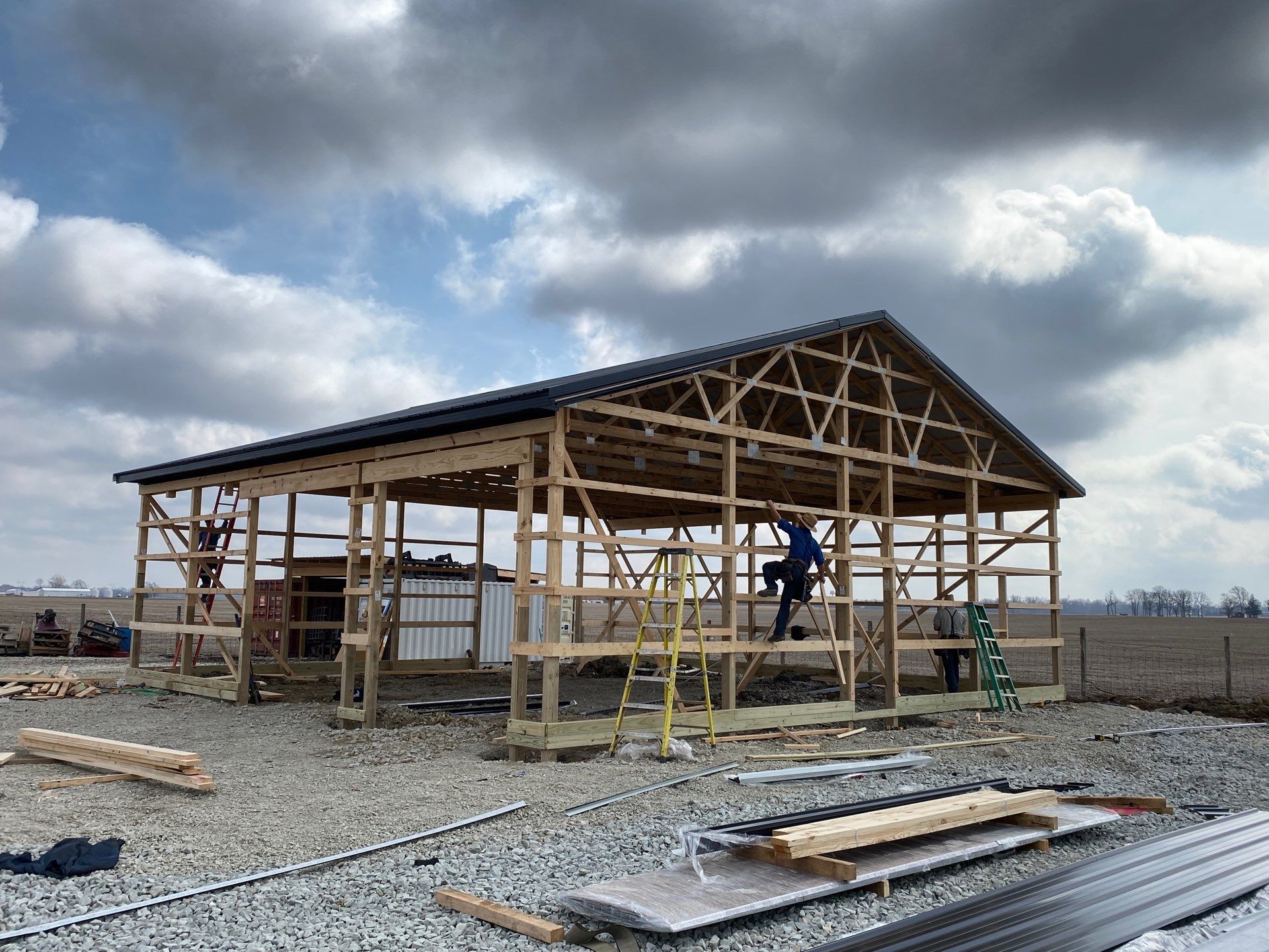 40'x40'x12' Garage by The Barn Builders 
