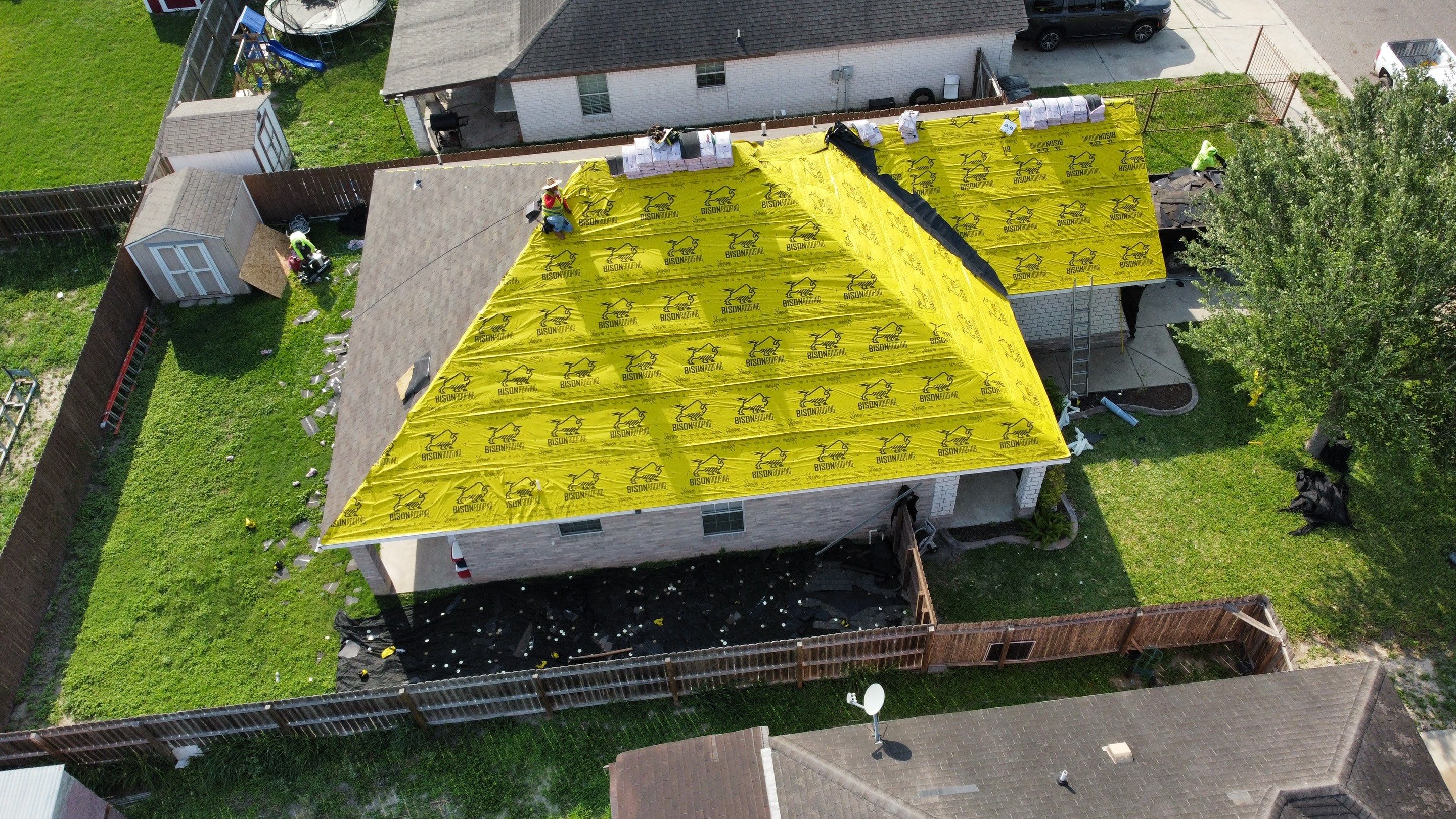 Shingle Roof Replacement Project  by Bison Roofing  