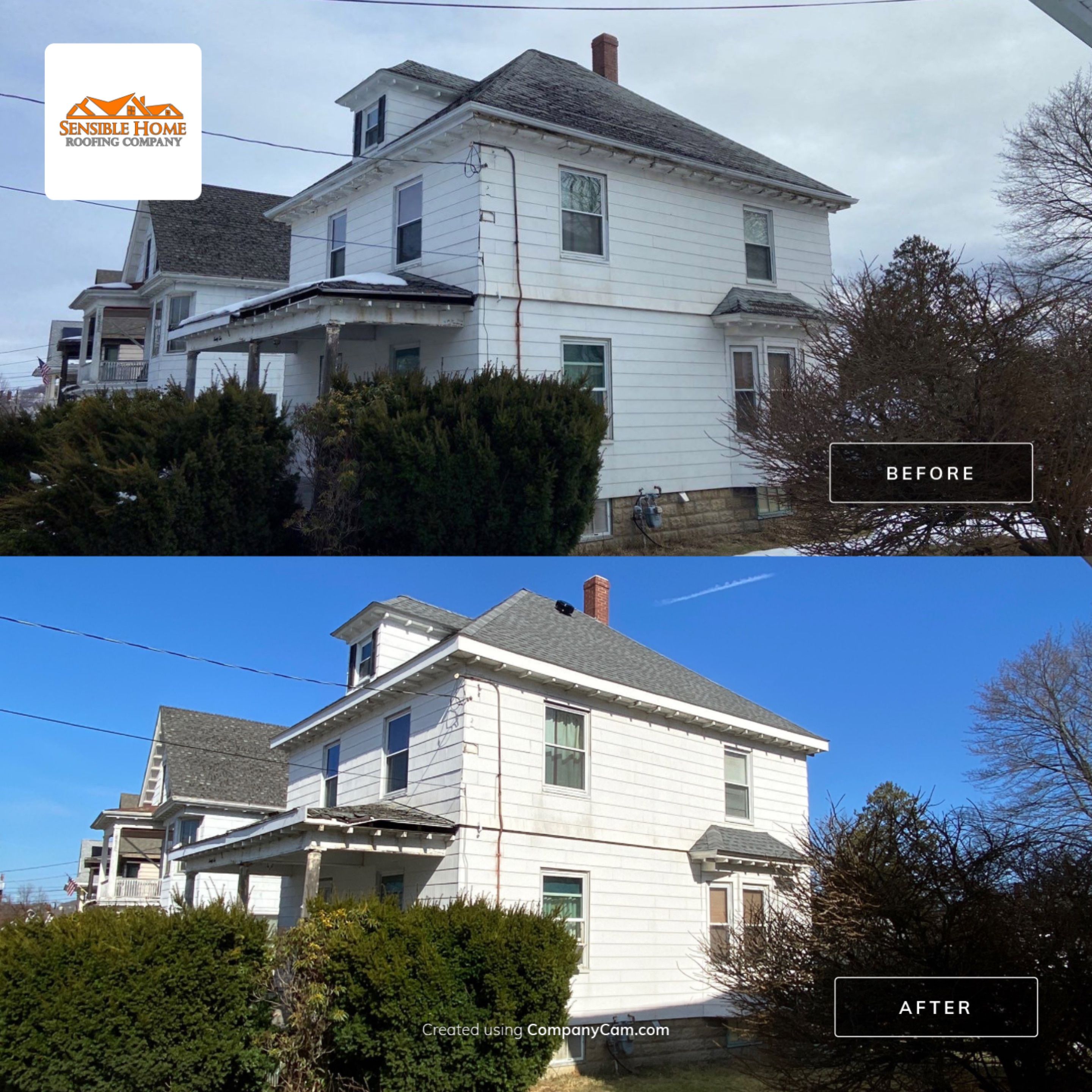 Residential Roofing Installation using GAF Timberline HDZ by Sensible Home Solutions
