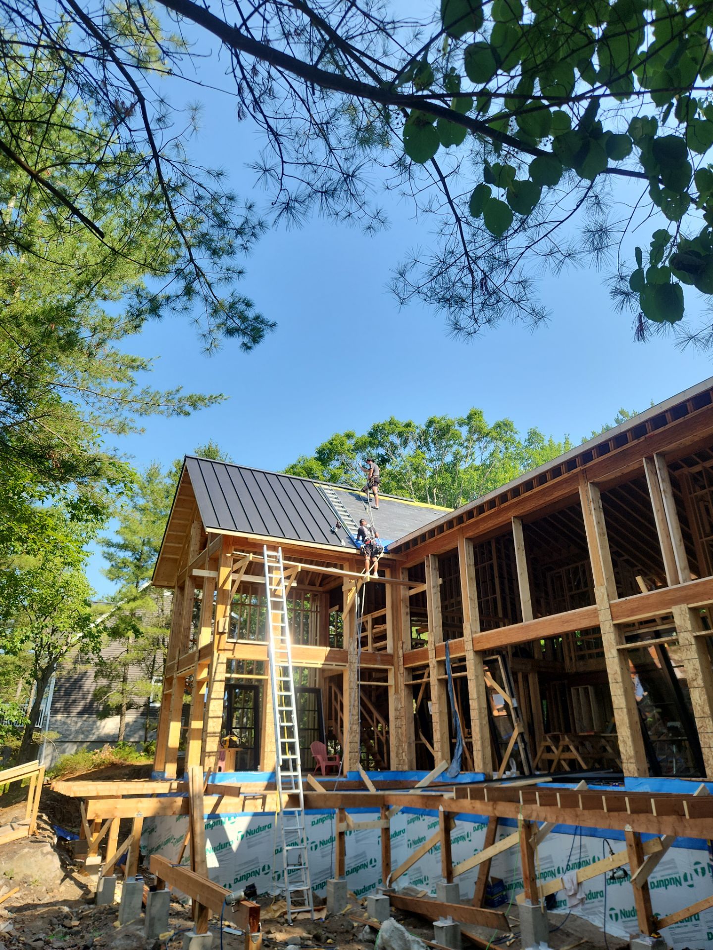 Custom Home Roofing – Matte Black Standing Seam by Jay Carter Roofing & Sheet Metal