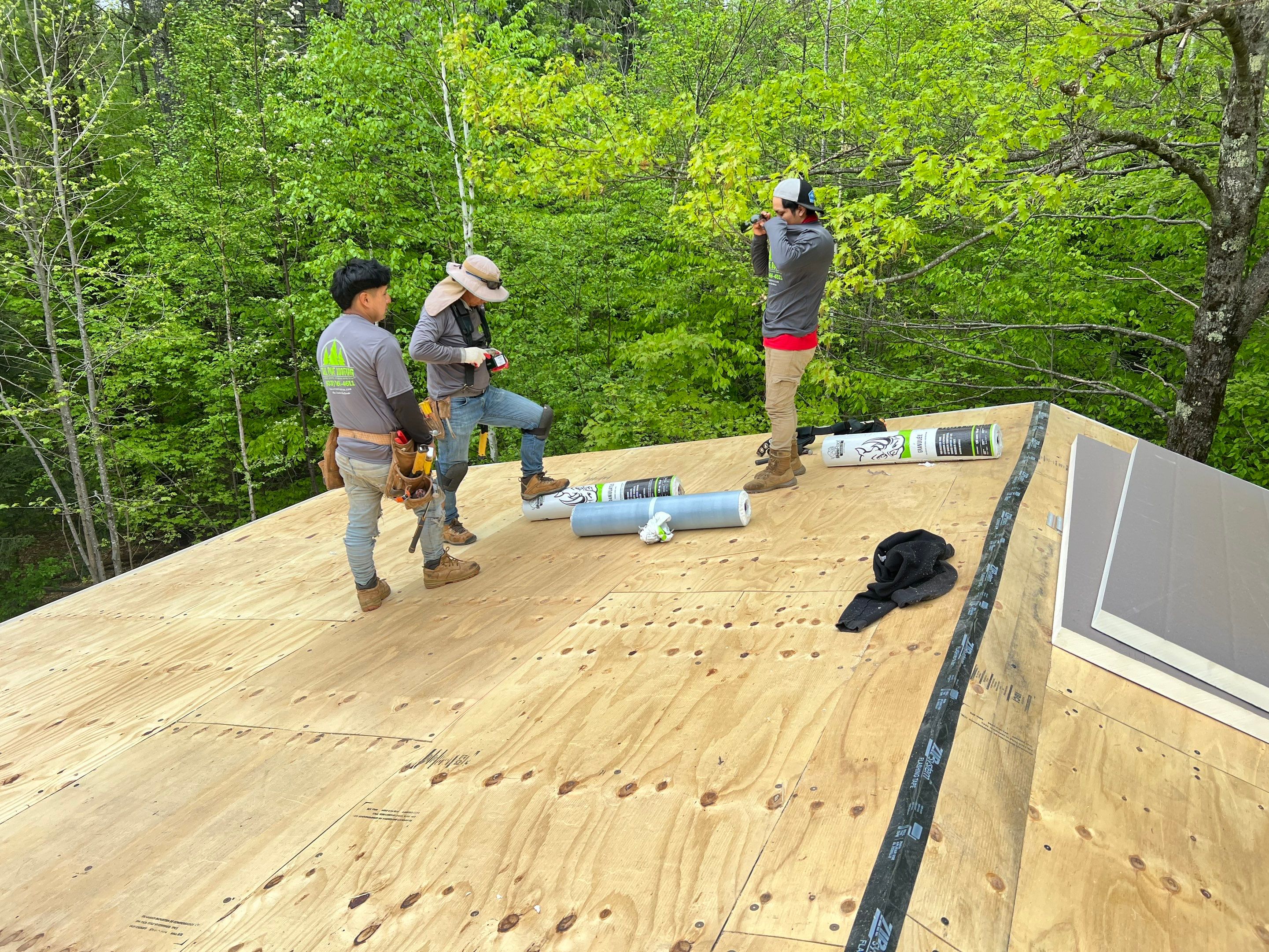 Warm Roof Install On a Deck Home by Tall pine roofing