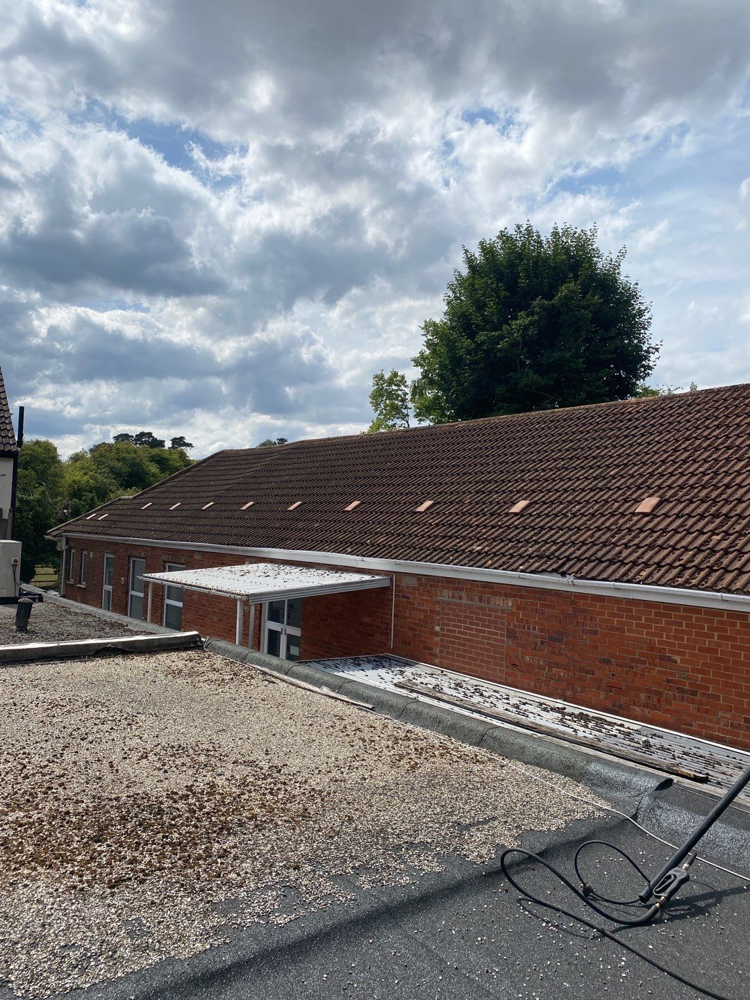 Roof Clean  - Moss Removal - Gutter Clean using Mosmatic FSC and Biocide by Ges Exterior Cleaning ltd