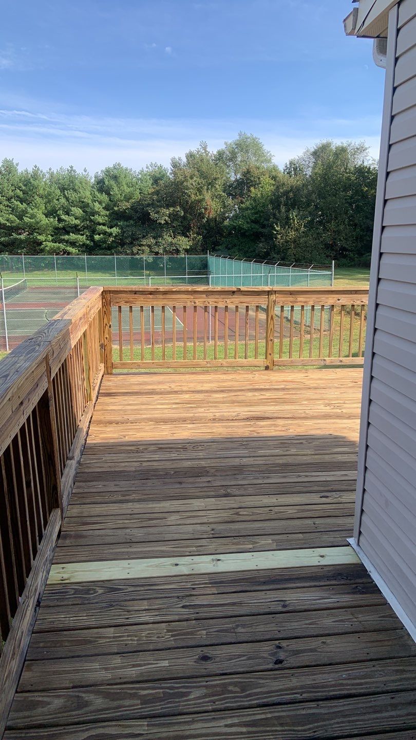 Deck Refinishing using Powerwasher by A1 NERDY HOMES LLC