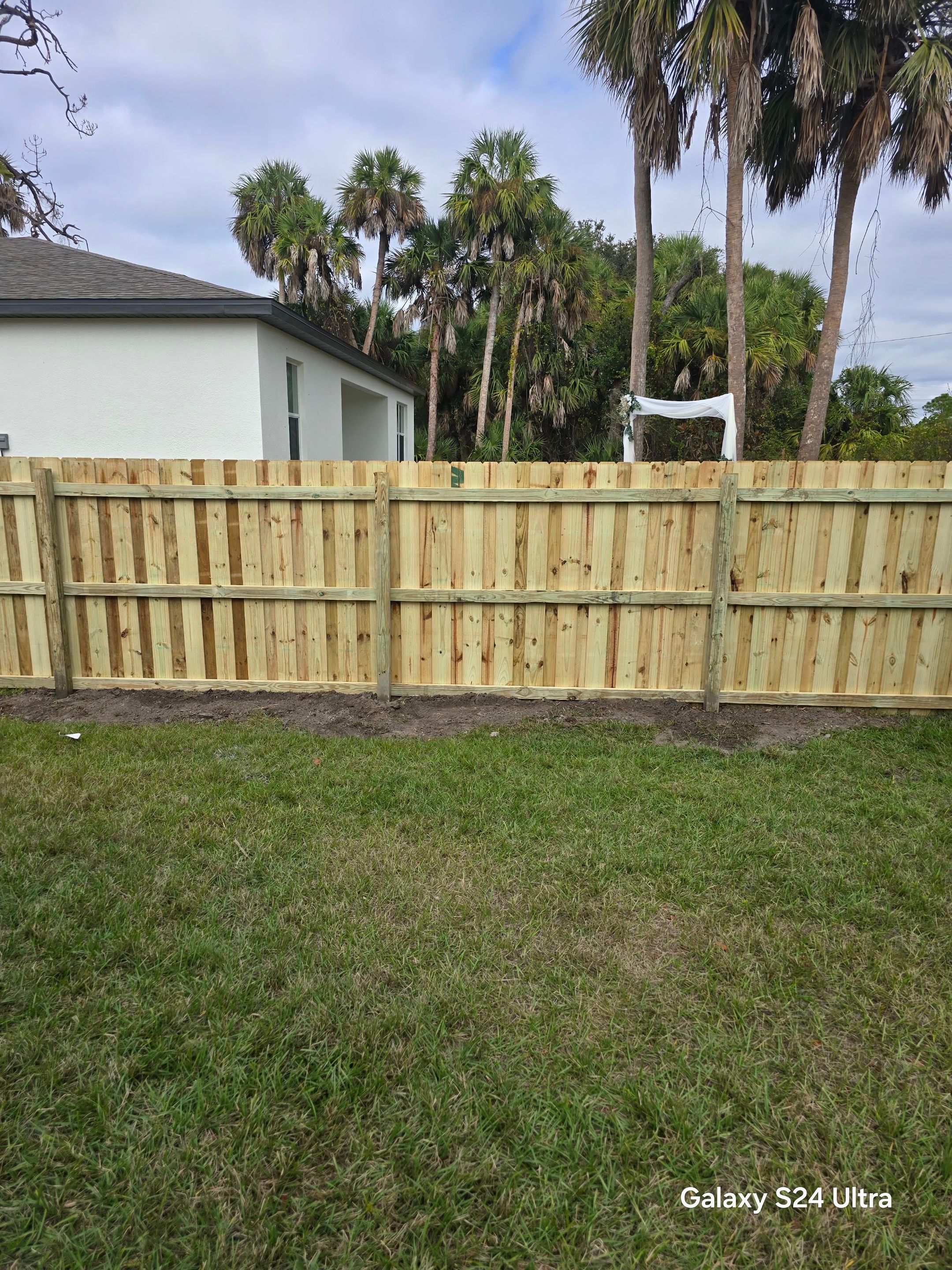 Wood Fence Install in North Port by True Fence LLC