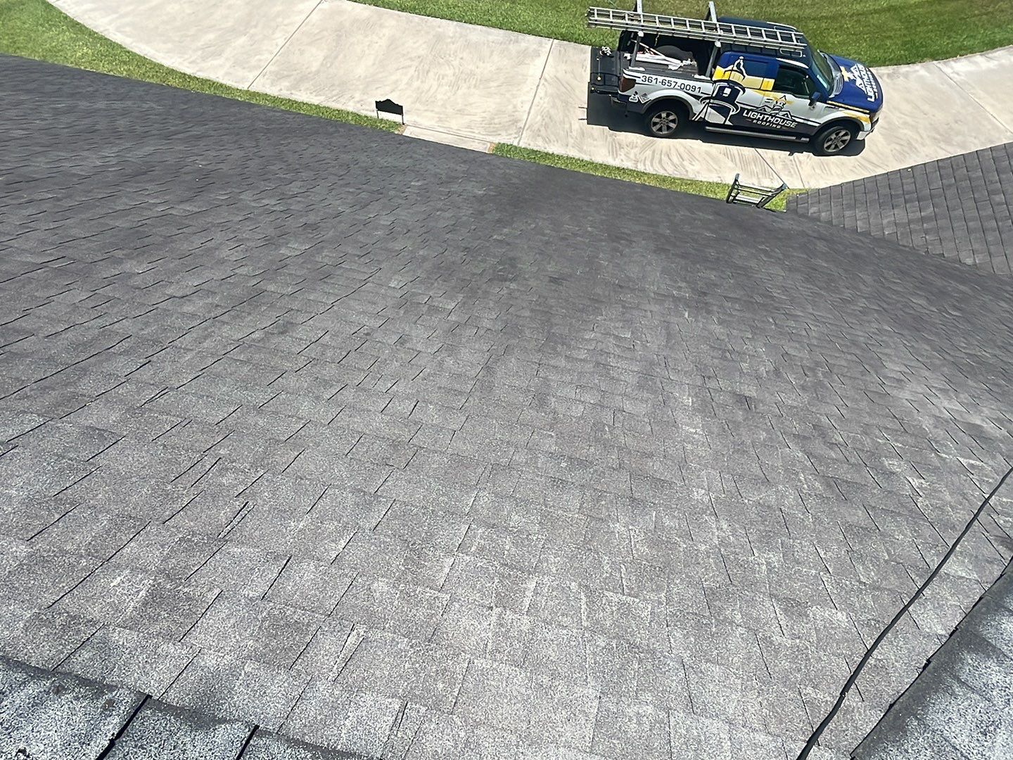 Residential Roofing Installation using GAF HDZ Barkwood by Lighthouse Roofing