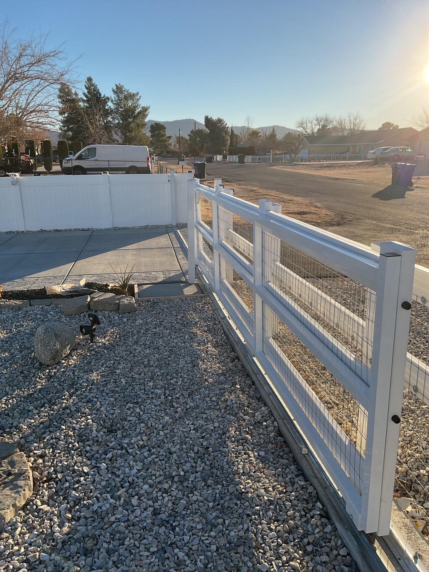 Automatic sliding gate by Fence Guys Inc. 