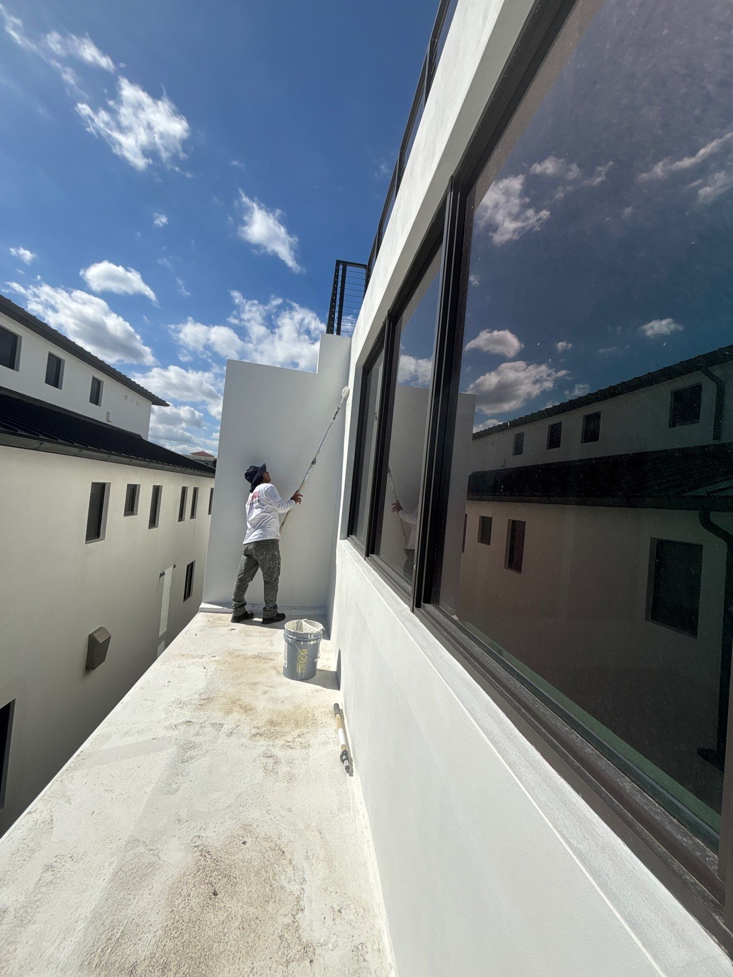 Oceanfront New Home Painting by John “The Greek” Painting