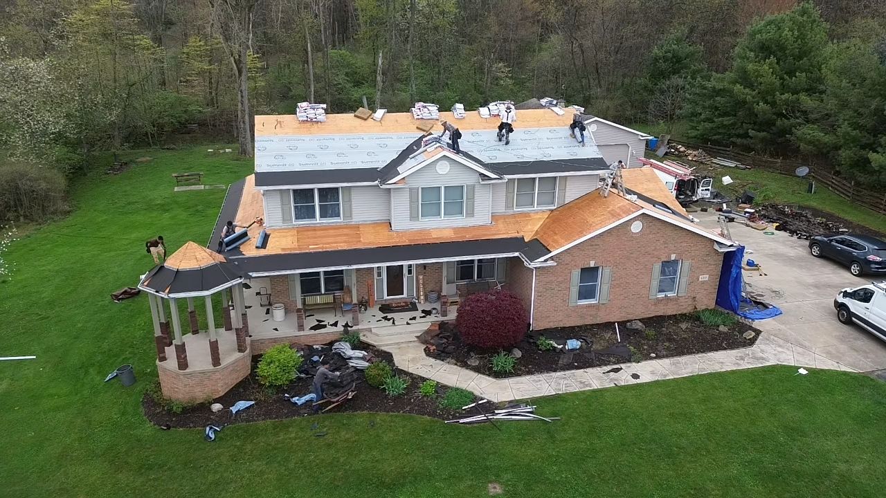 Atlas Pinnacle, Color, Coastal Granite, Drip Edge, Birch White by Eagle Eye Roofing