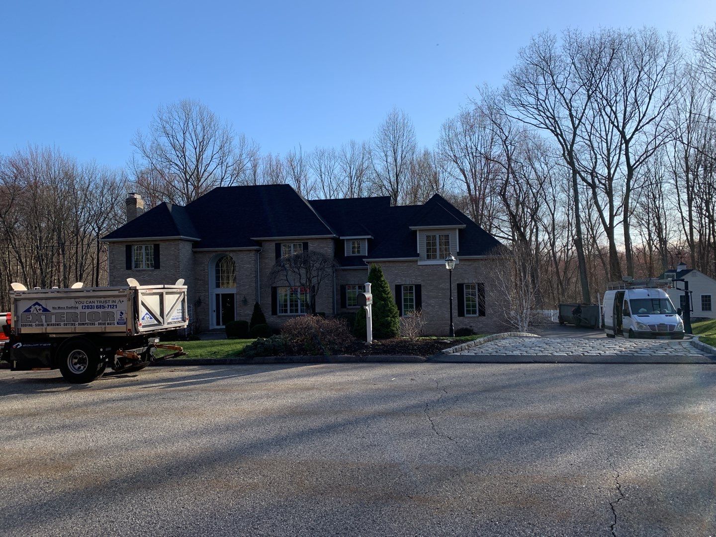 Residential Roofing Installation using Owens Corning TruDefinition Onyx Black by A Plus Exterior