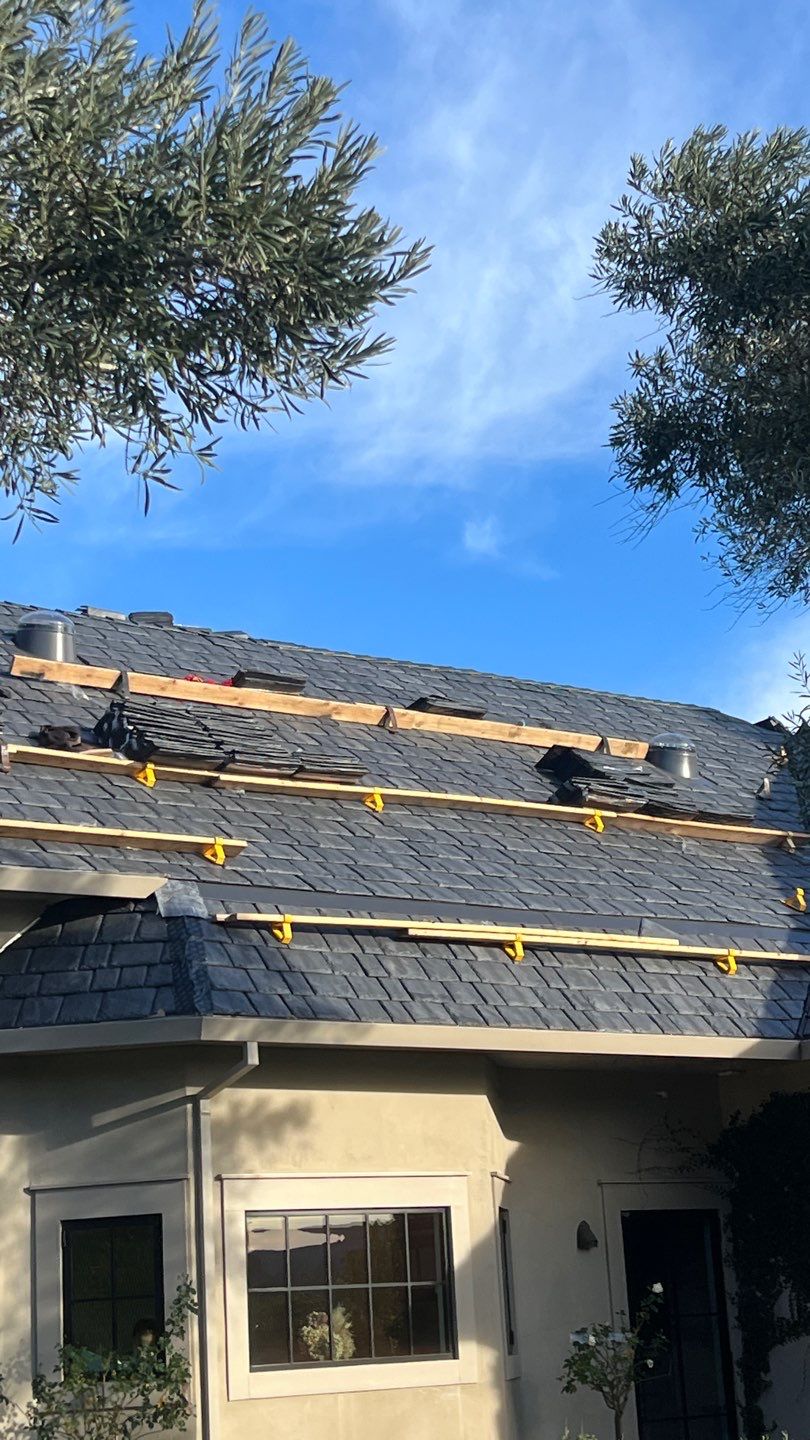 Residential Roofing Installation using Slate by Acker Roofing