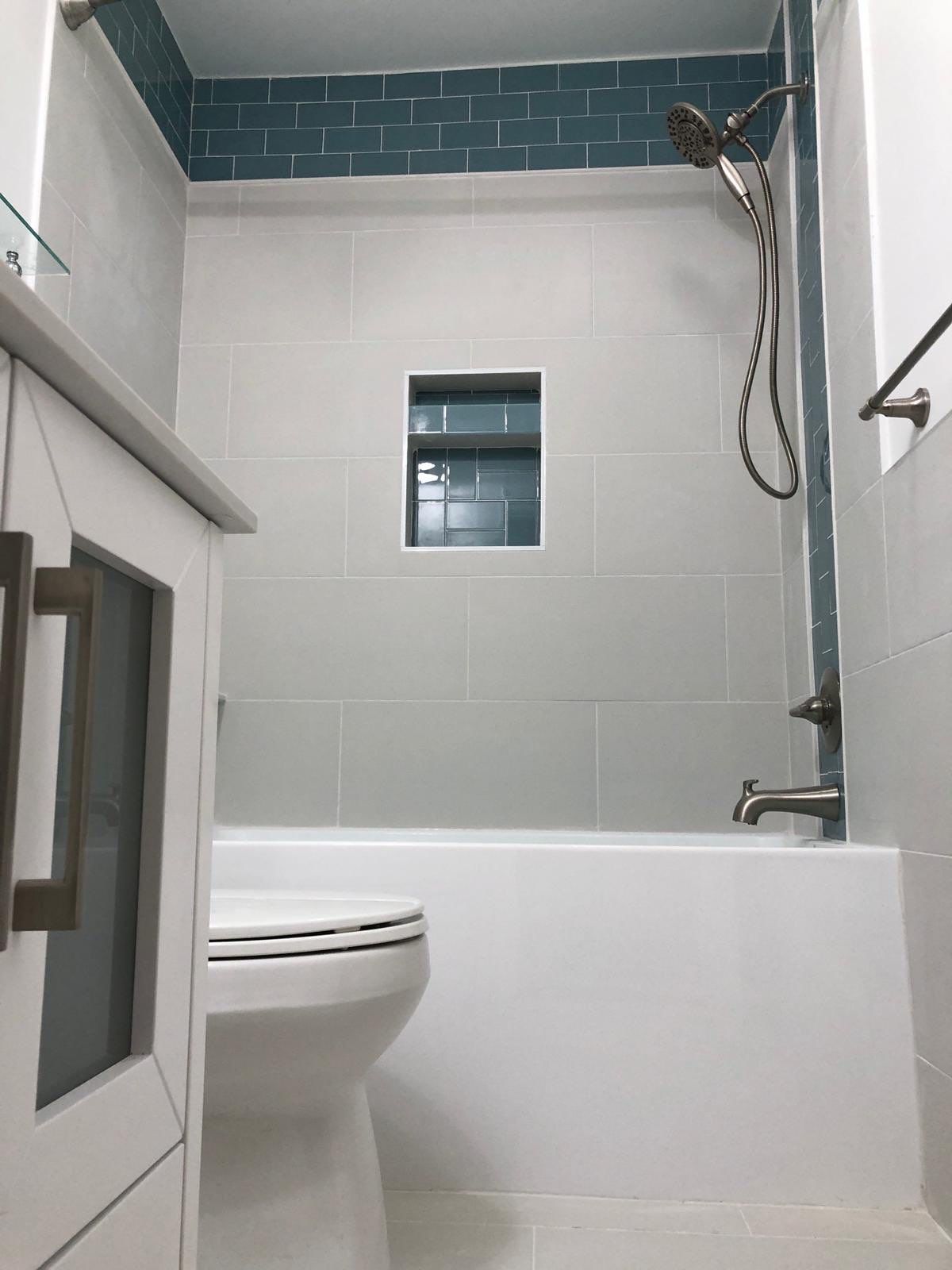 Bathroom Remodel using Tile by Home Concepts Construction