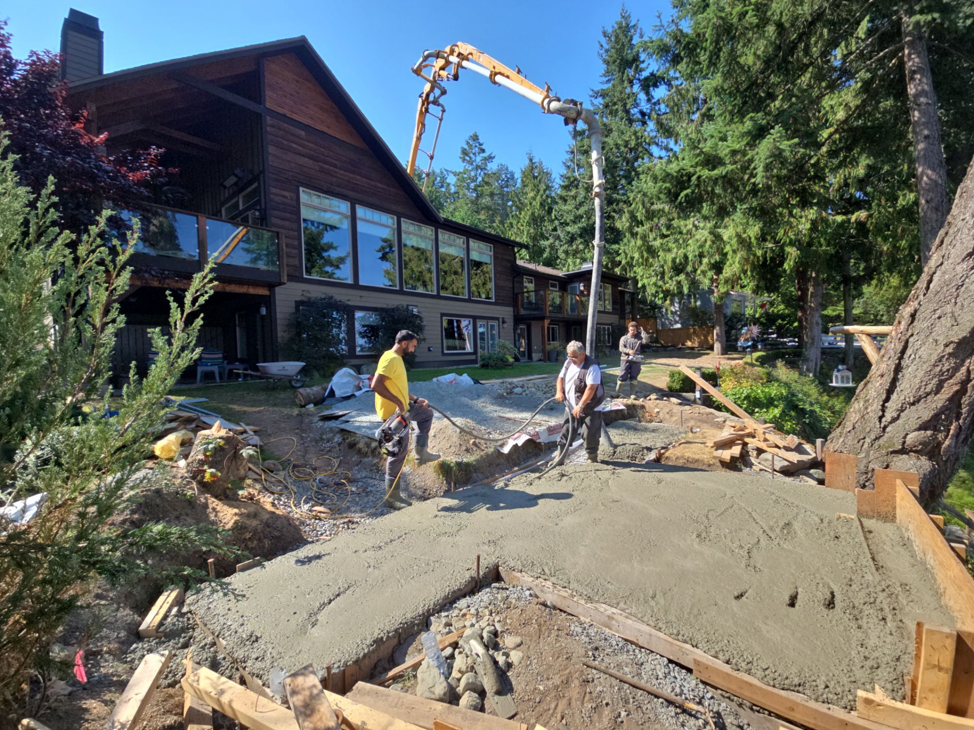 Coastal Landscape Restoration & Retaining Structure - In progress by Habanero Garden and Exterior Care