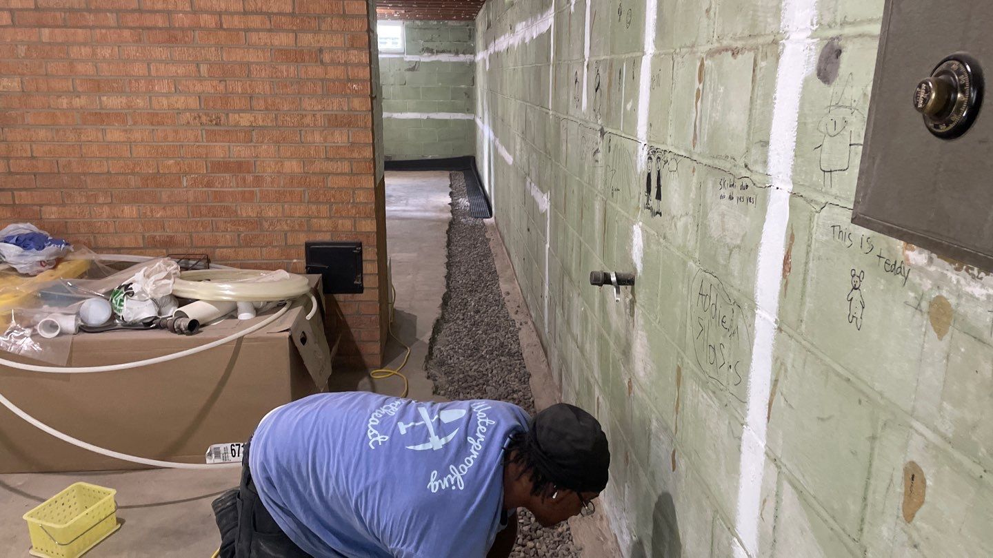 Interior Drain Tile & Wall Drainage in Southwest Minneapolis by Waterproofing Northeast