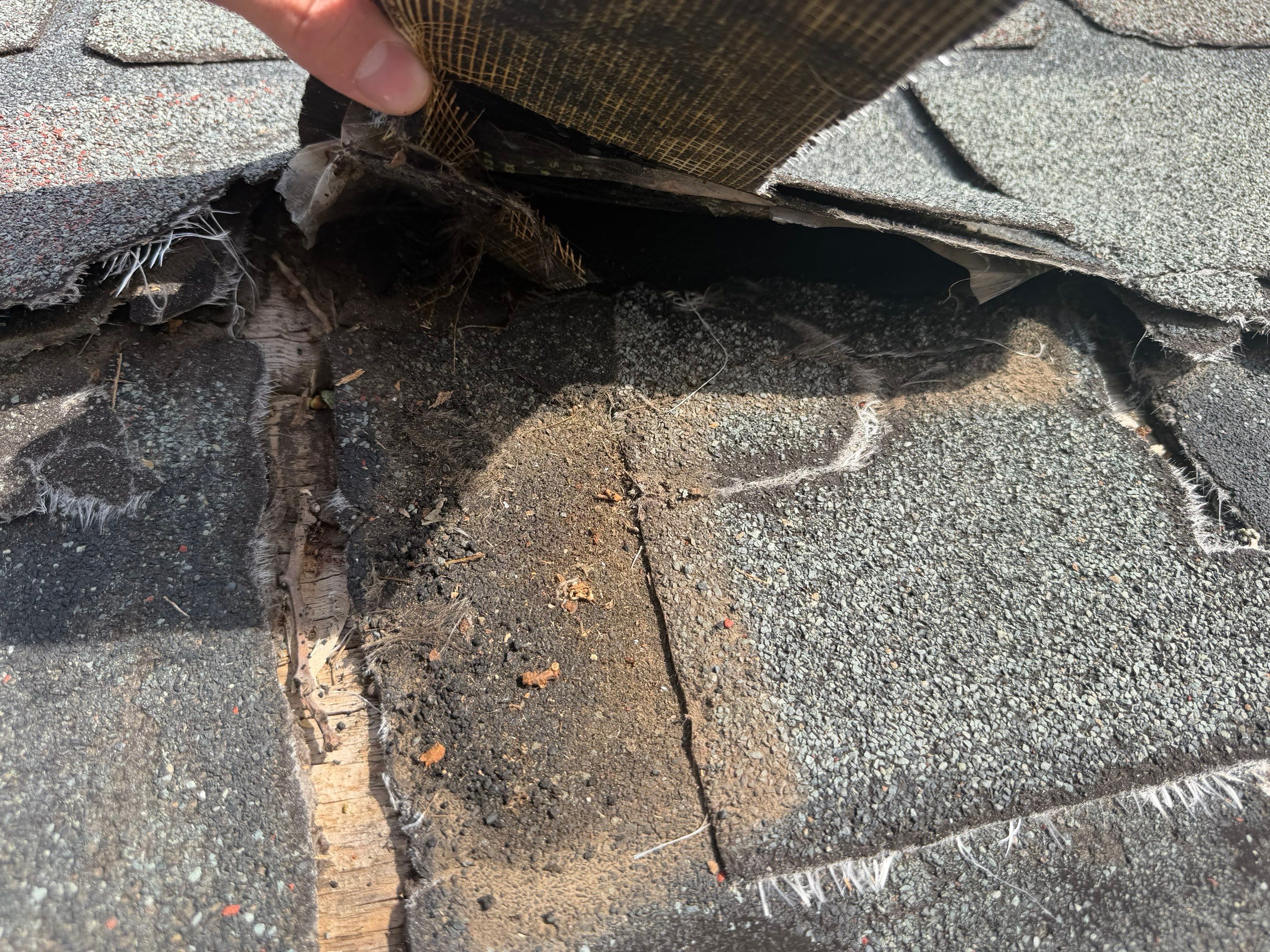 Buh-bye space decking!  by BANA Roofing and Solar Supply