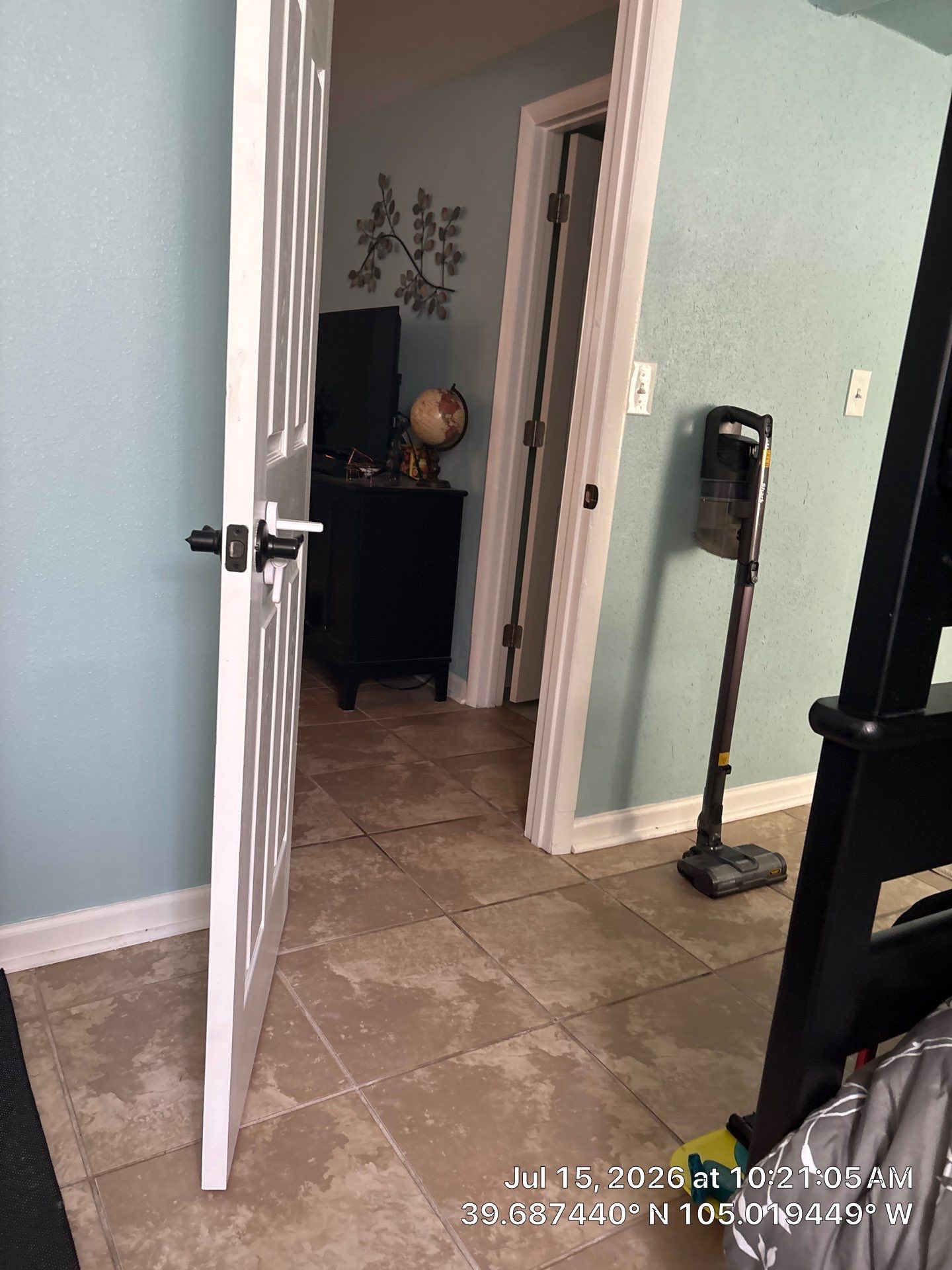Denver Interior Bedroom Remodel Featuring New Paint and Tile Flooring by CompanyCam Sales Demo