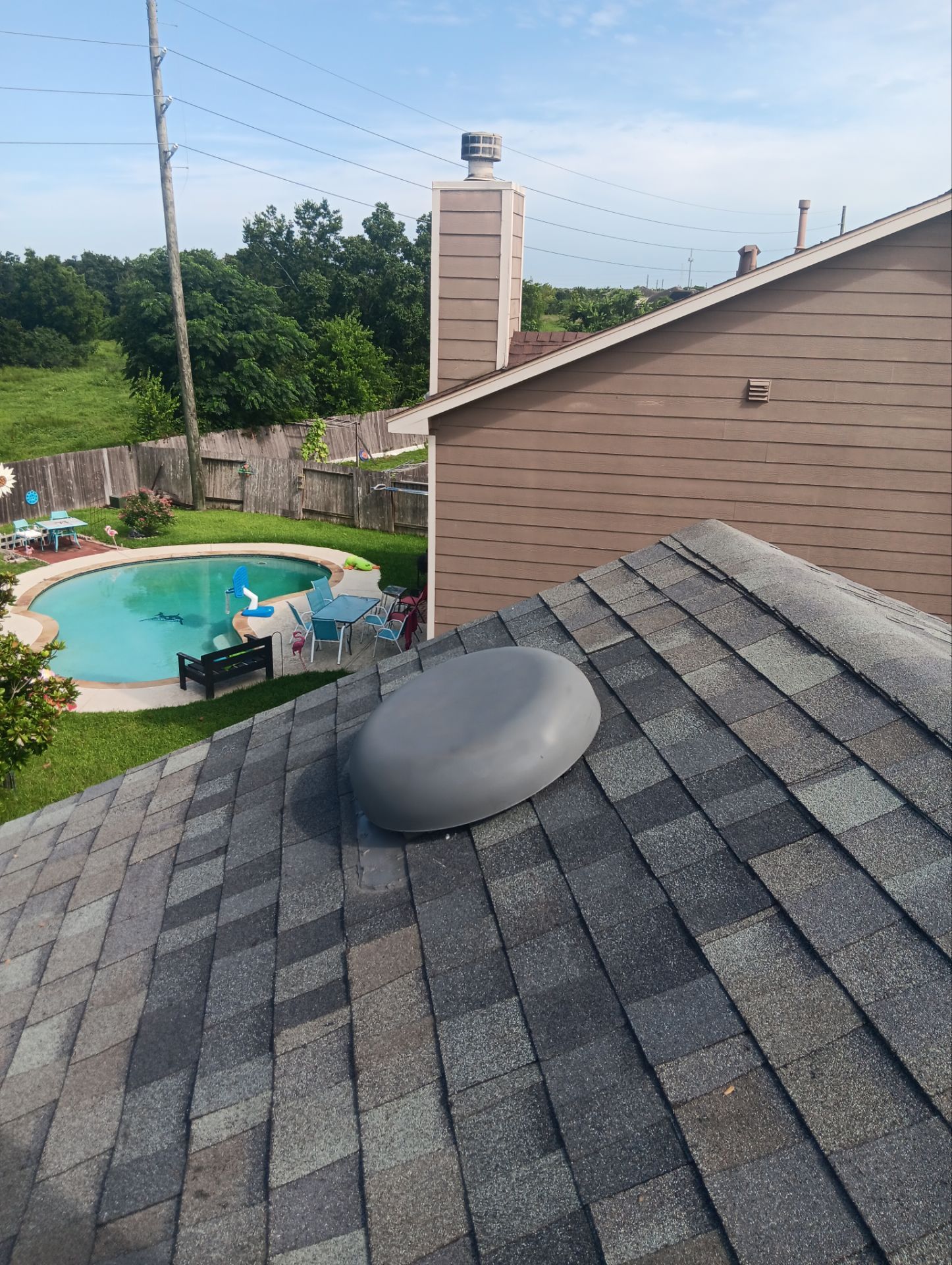 Hail Damage using Owen's Corning Duration (Lifetime) Shingles by Roof Repair Company