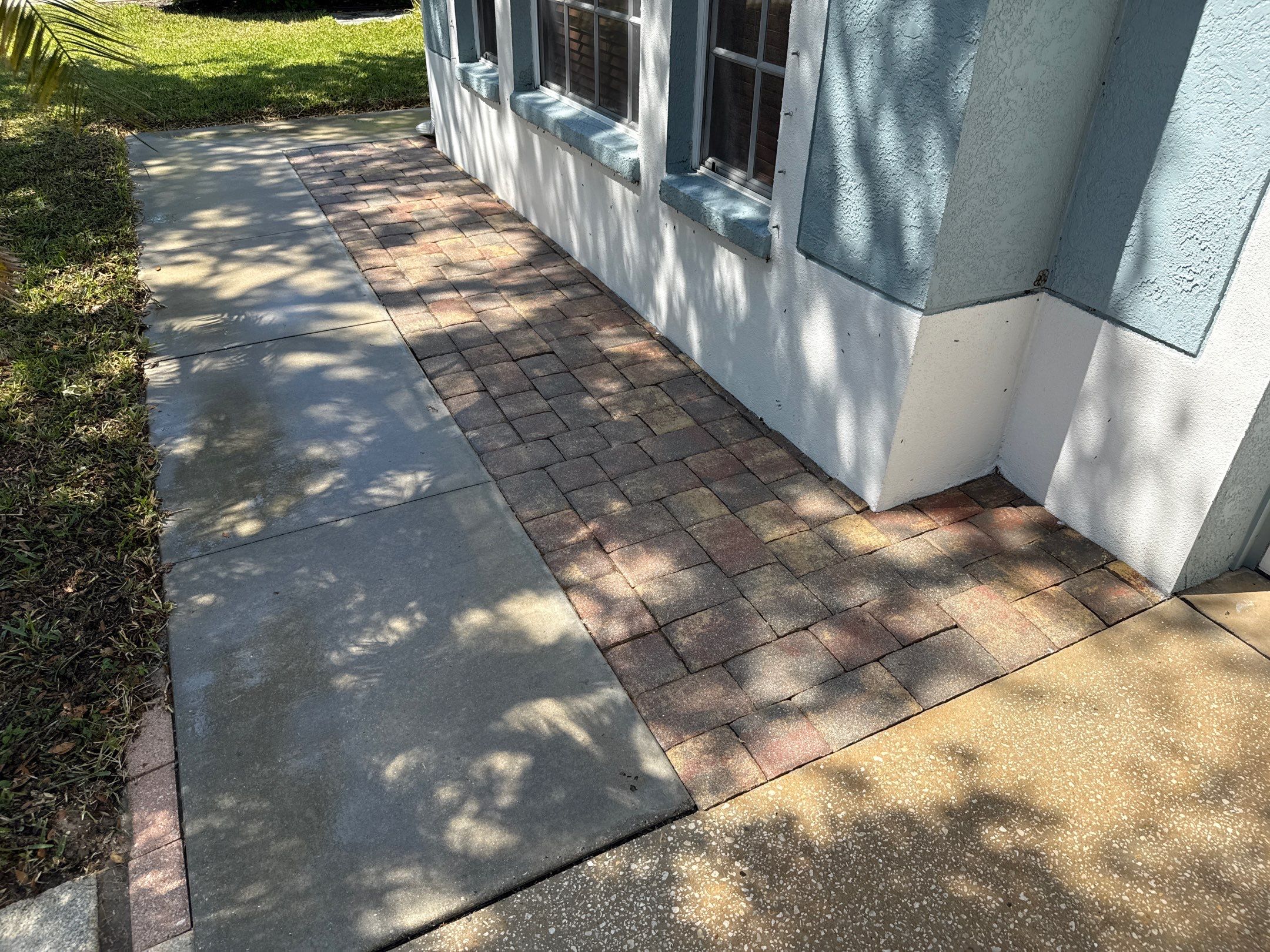 Concrete Driveway, Entryway & Street Curbing Cleaning | Foster’s Creek Community | Palmetto, FL by Sunshine AquaWash
