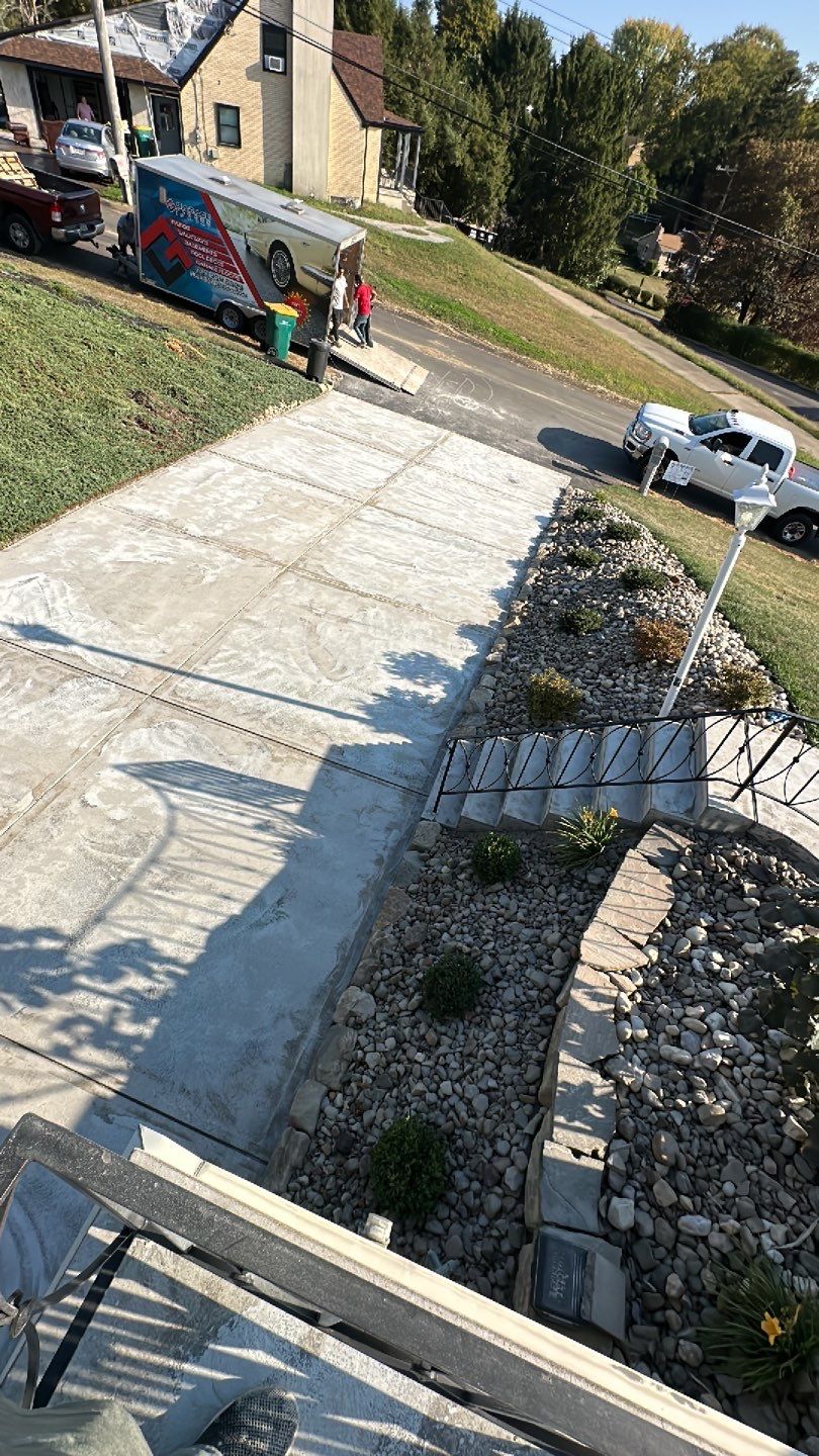 Driveway + Porch + Steps + Walkway Project in Robinson by Floors in a Day, Inc