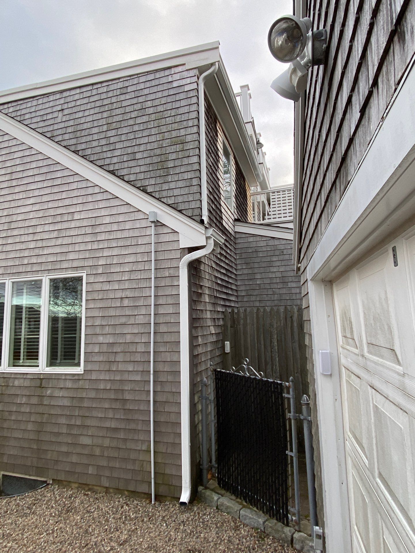 Gutter Installation using 5" K-Style Aluminum Gutter in Falmouth, MA. by Gutter Pro Enterprises