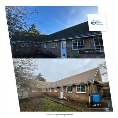 Roof Clean  - Moss Removal - Gutter Clean using Honda 15lpm Low Pressure Washing Machine