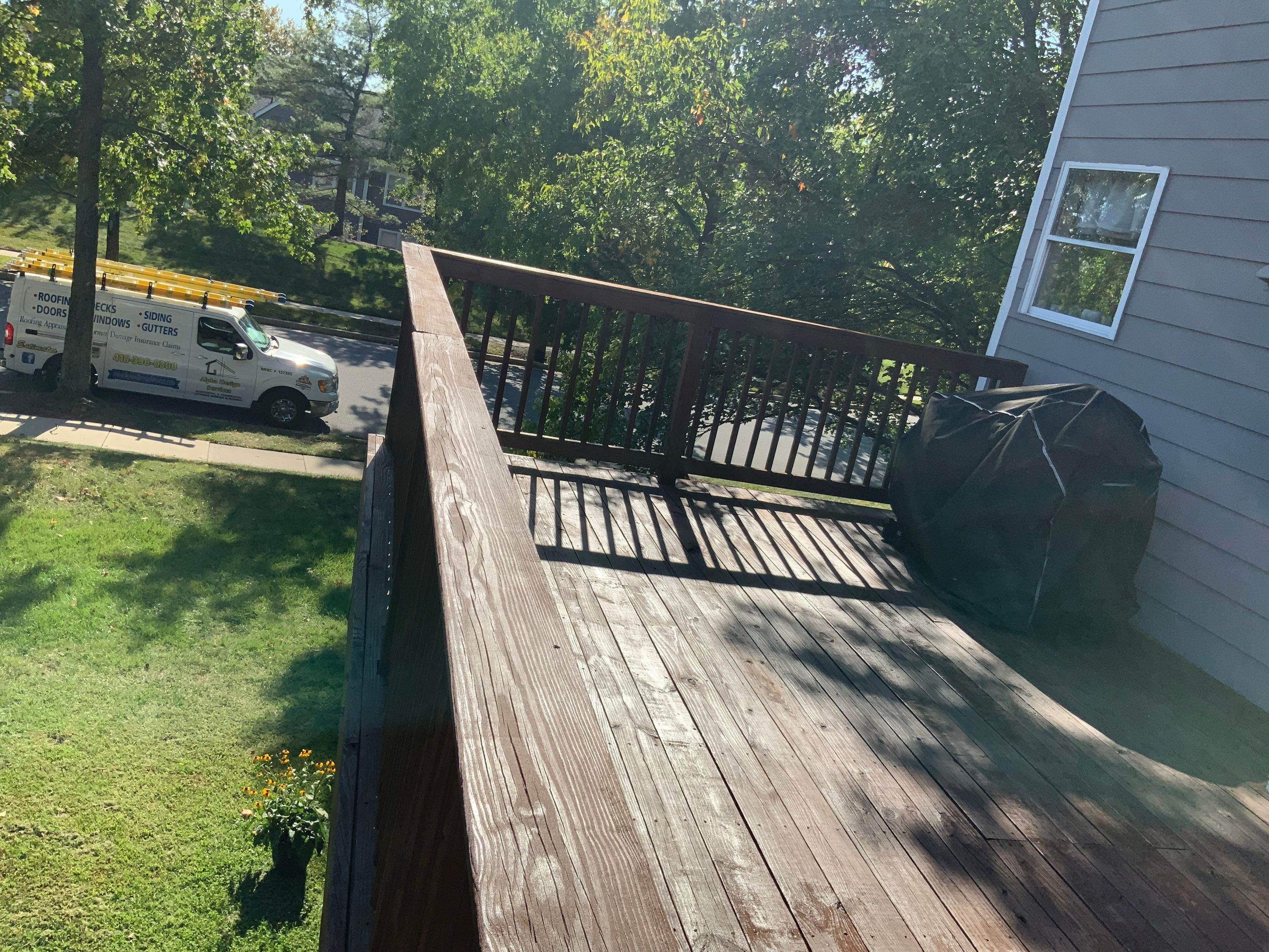 Deck Repair using Olympic Elite stains by Alpha Design Services