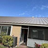 24ga 1.5" Mechanical Seam Sierra Tan by Total Roofing System The Metal Roof Experts