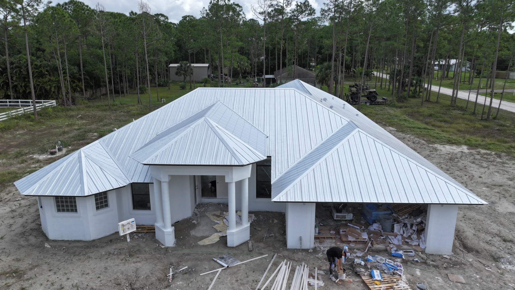 26ga 5V Crimp Mill Finish by Total Roofing System The Metal Roof Experts