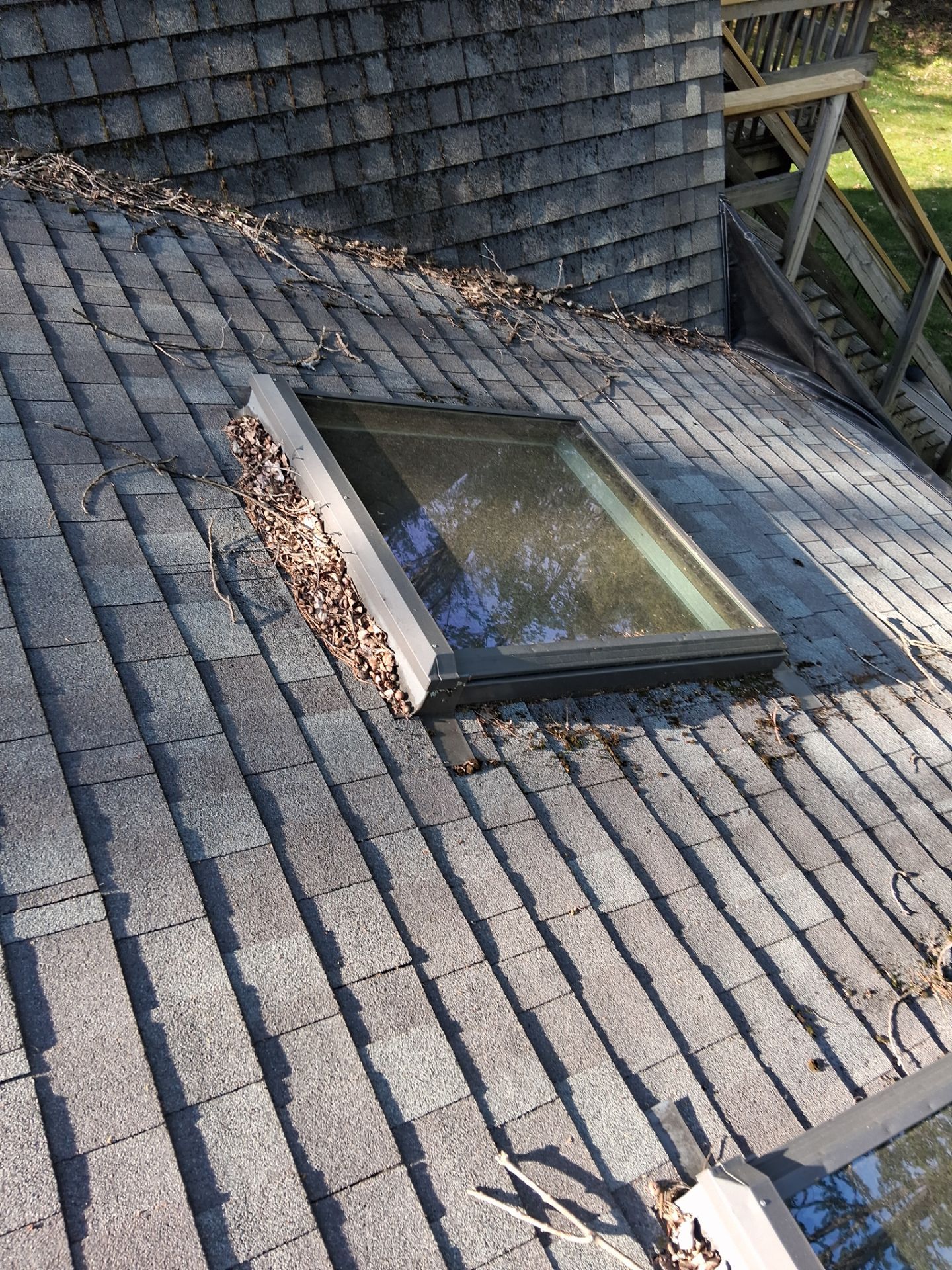 Asphalt Shingle Roof Replacement and Skylight Installation in Newport, NH by Tall pine roofing