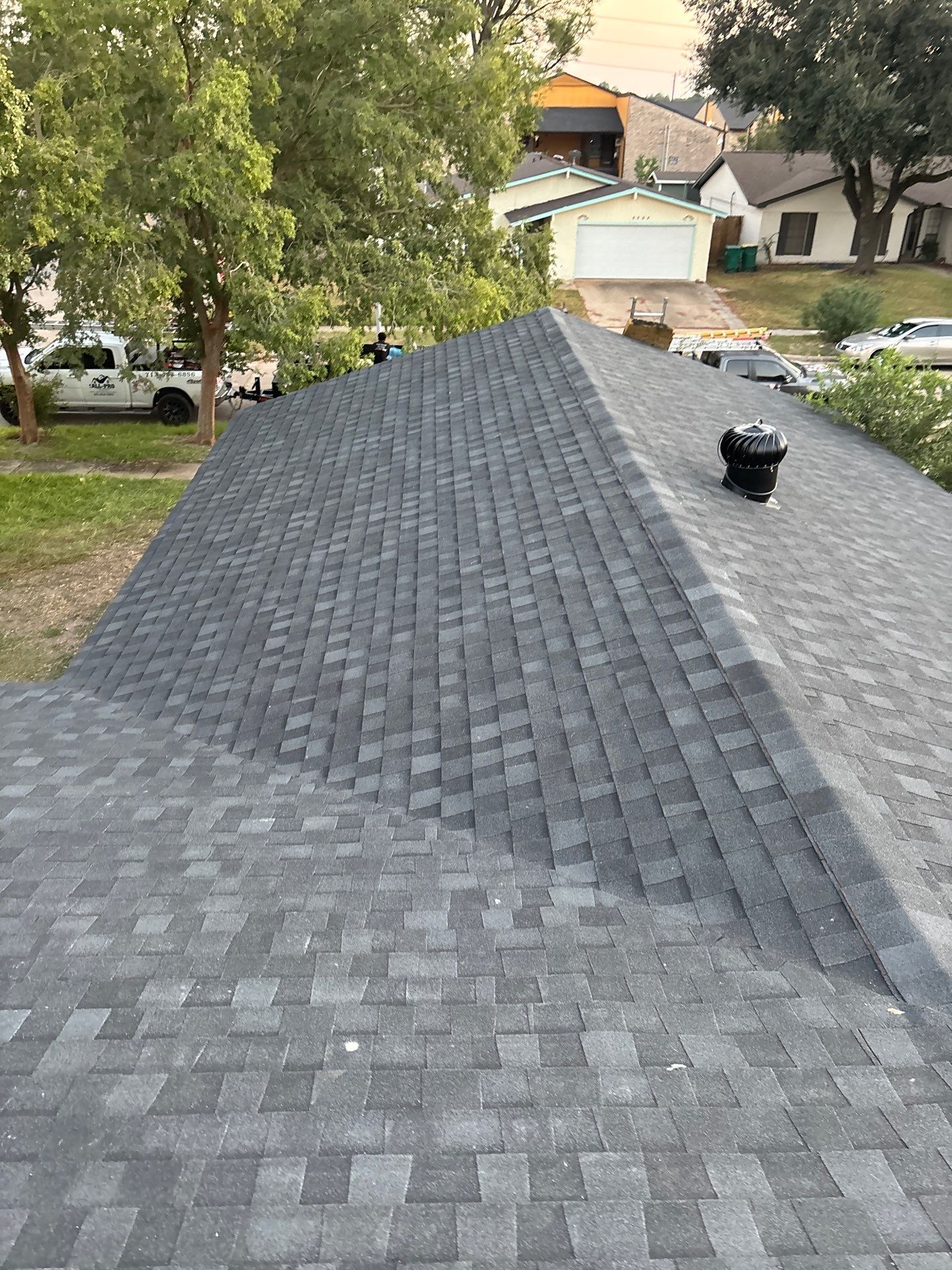 Residential Roofing Installation using Owen's Corning Duration (Lifetime) Shingles by Roof Repair Company