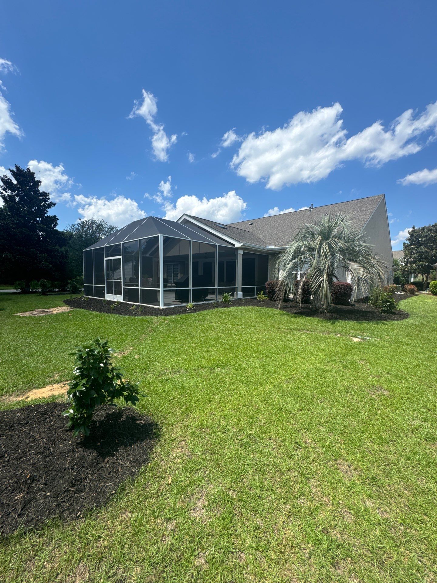 Residential Landscape Refresh and Full Mulch Installation by Lowcountry Scapes, LLC