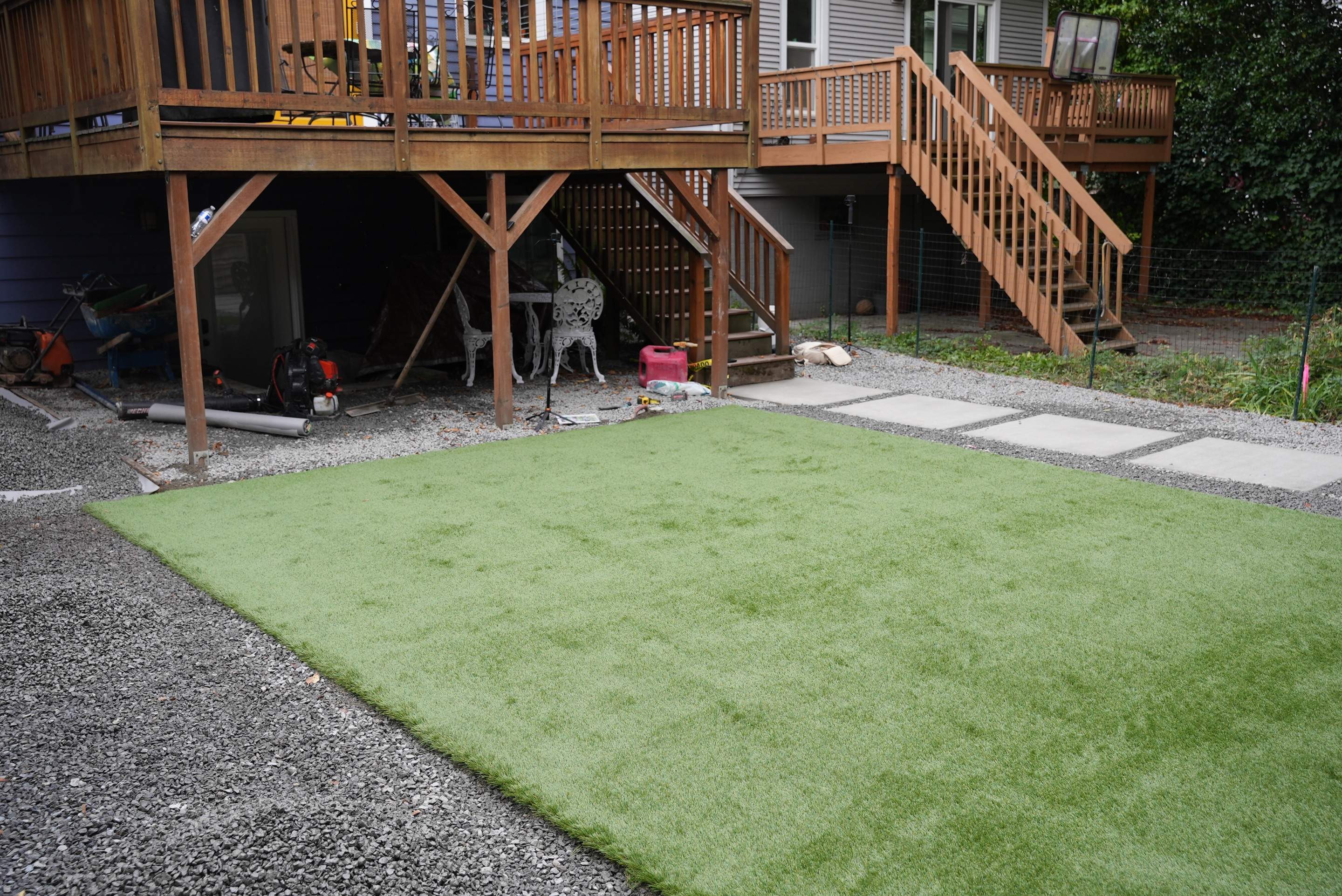 Turf Installation, Retaining Wall & Concrete Walkway | Seattle  by Jireh Asphalt & Concrete Inc 