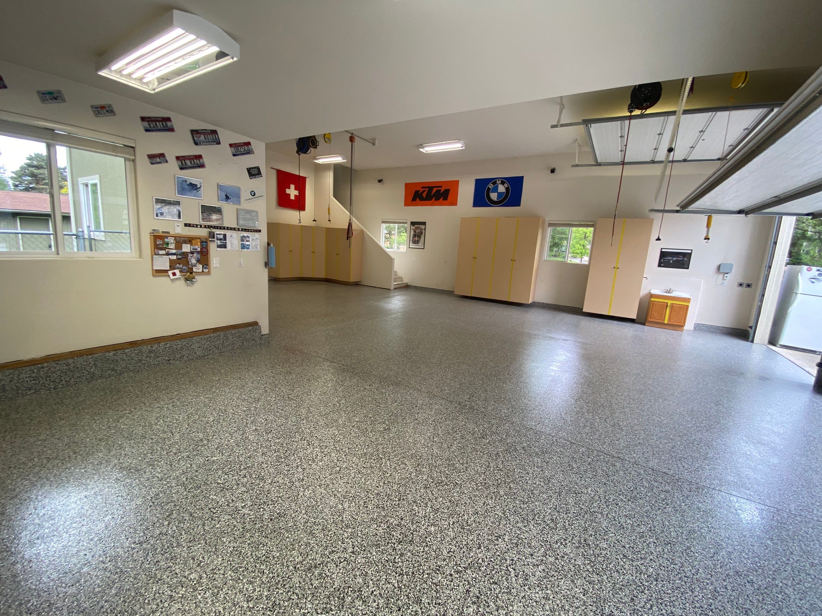 Garage Transformation using Domino by Croc Coatings, LLC