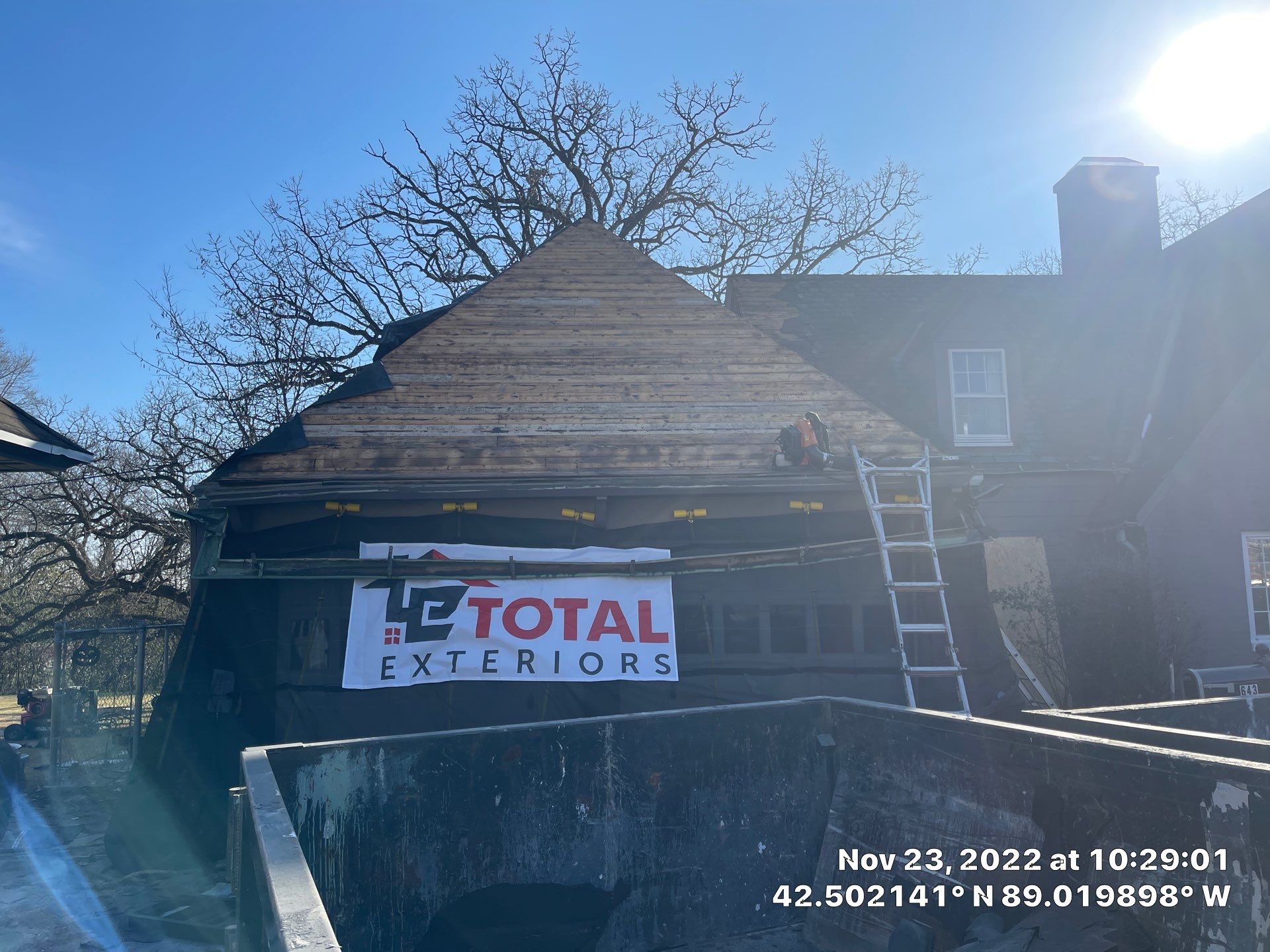 Slate Roof Removal using Atlas Storm Master Slate by Total Exteriors