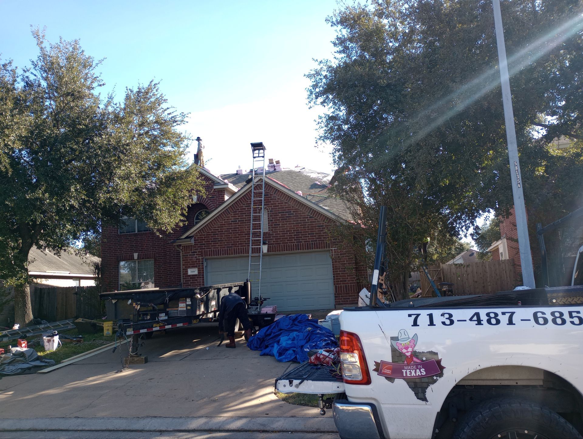 Residential Roofing Installation using Owen's Corning Duration (Lifetime) Shingles by Roof Repair Company