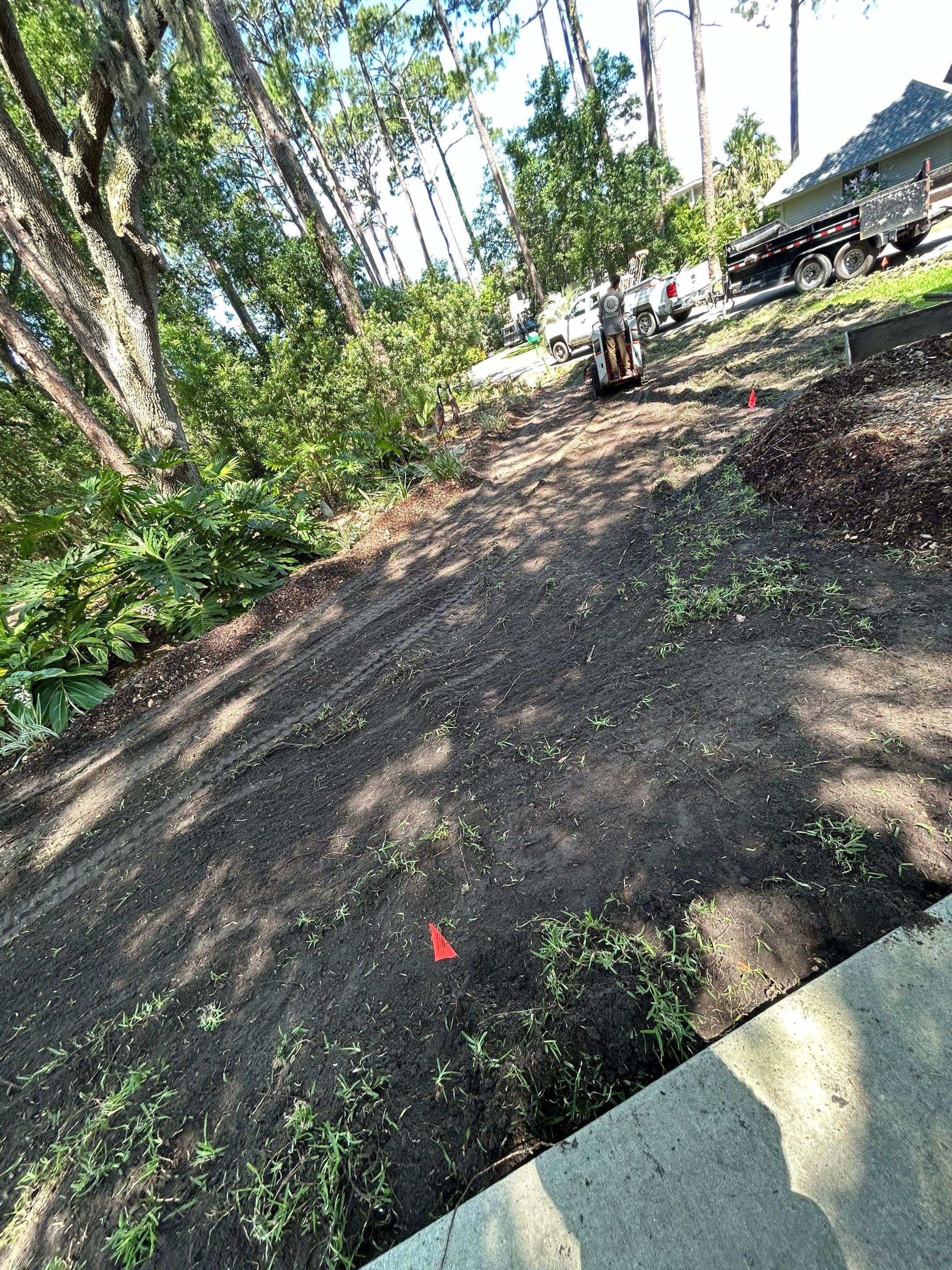 Residential Drainage Solutions and Sod Installation in Hilton Head Island by Lowcountry Scapes, LLC