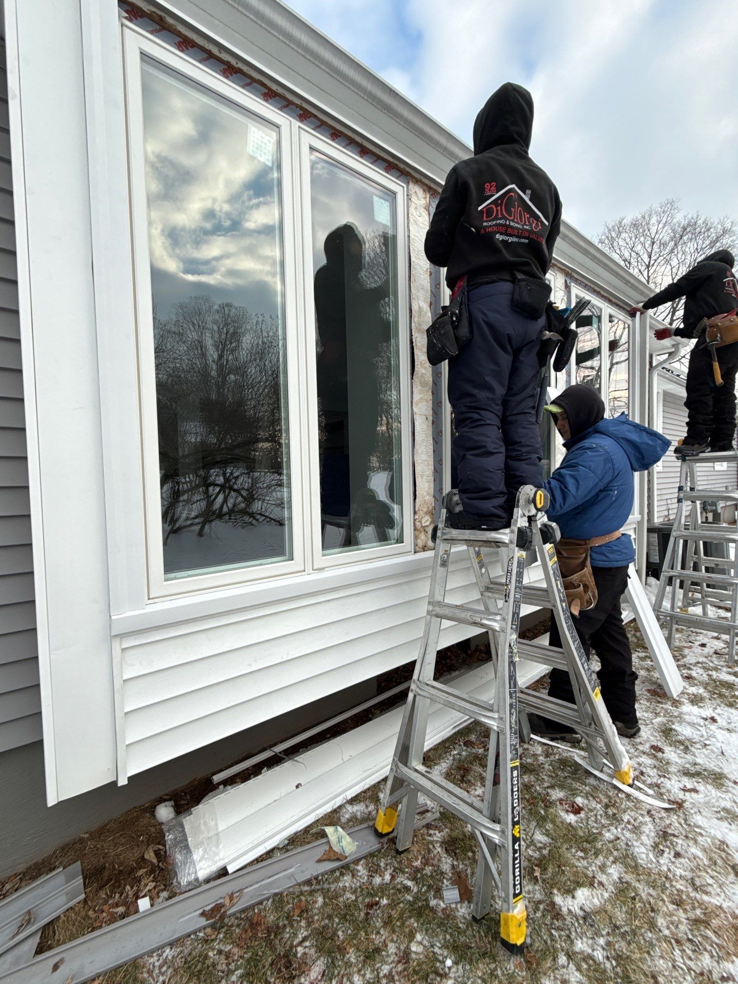 Sliding Door & Window Upgrade with Expanded Natural Light by DiGiorgi Roofing and Siding Inc