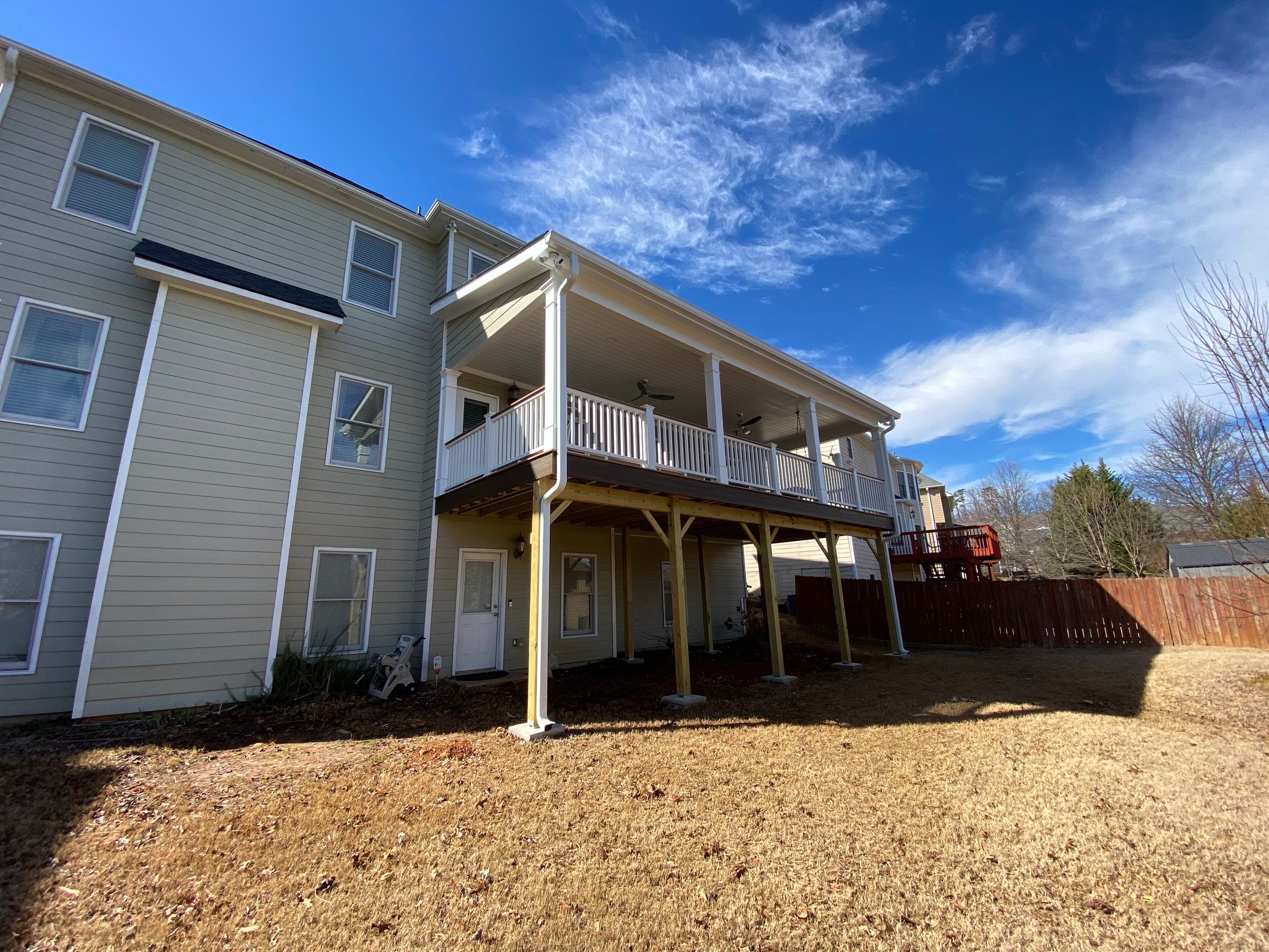 Custom Elevated Covered Porch Addition in Kennesaw by Swift Home Renovations 
