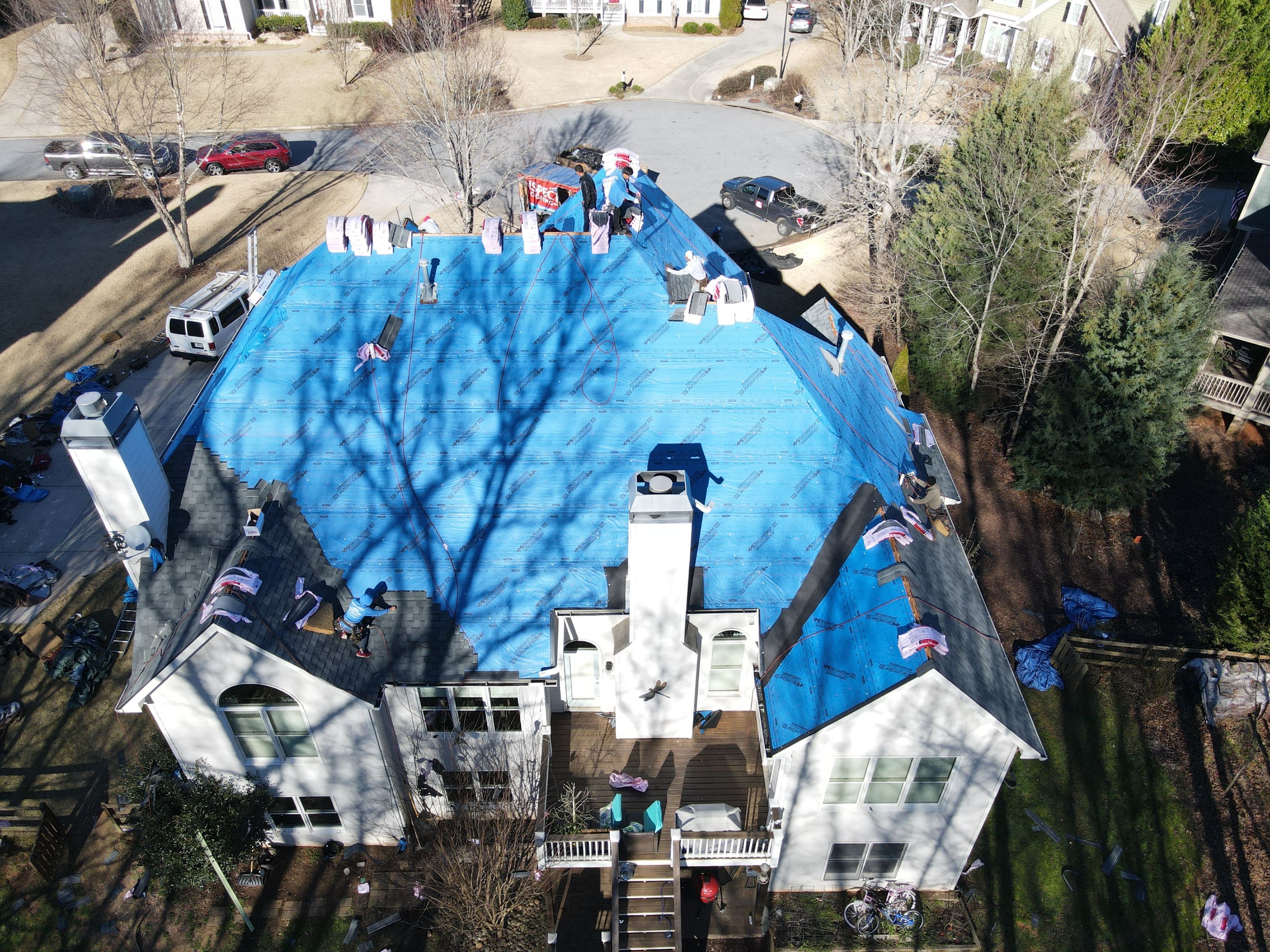 Residential Roofing Installation using Owens Corning by Inspector Roofing and Restoration
