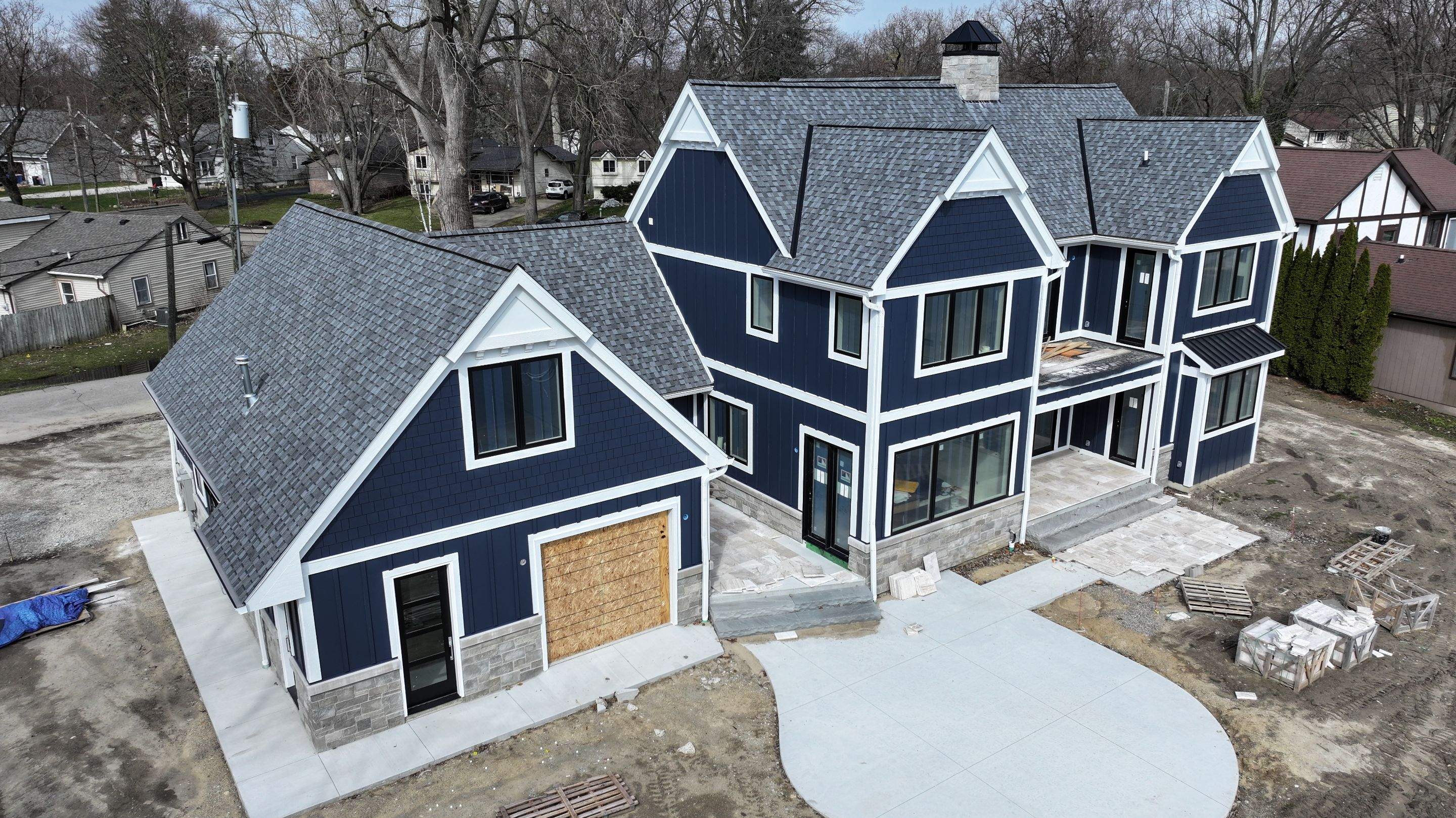 New Construction James Hardie Siding Installation by Bloomfield Construction & Restoration