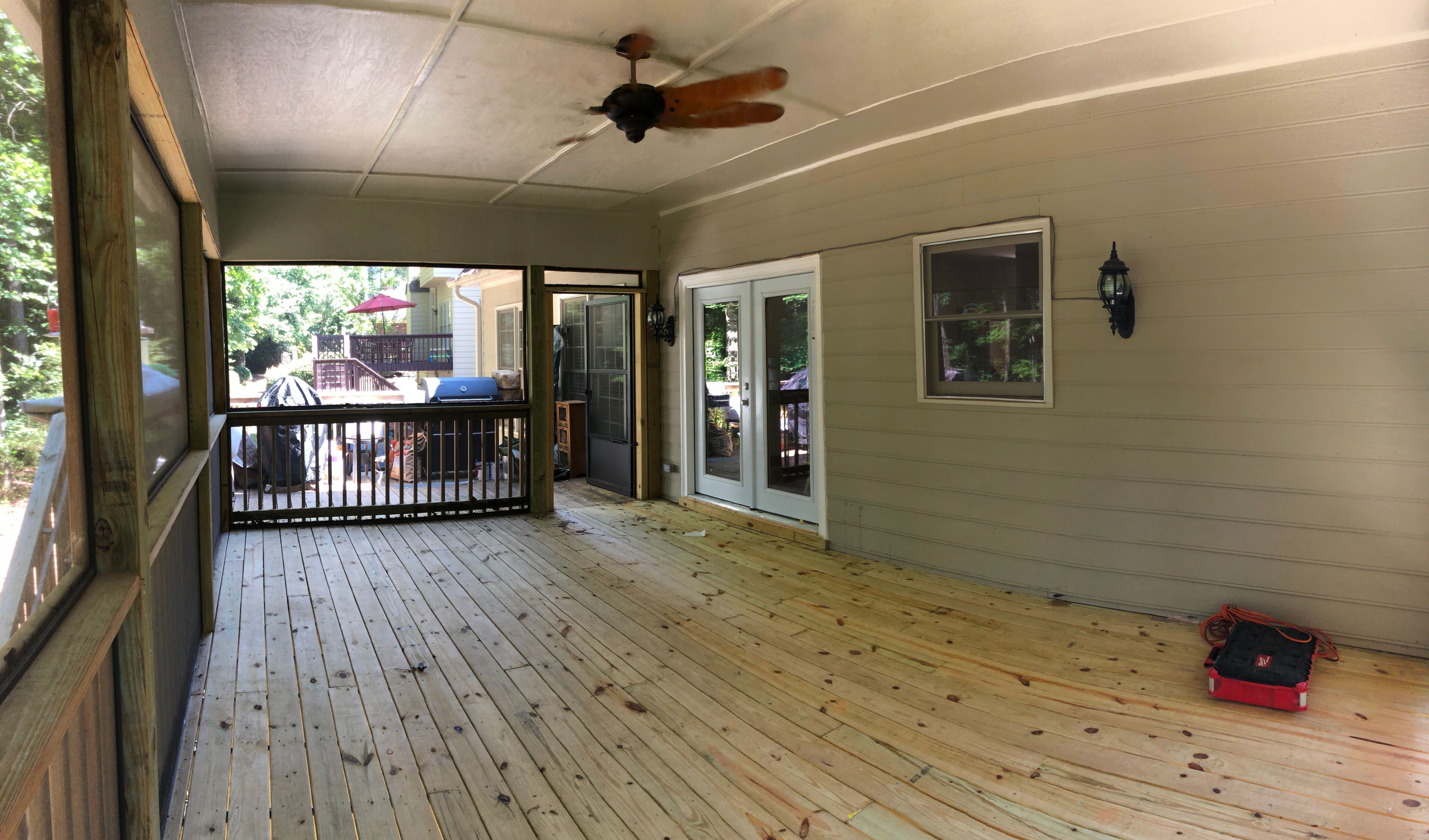 Second-Story Sunroom Addition and Screened Porch Conversion in Dunwoody by Swift Home Renovations 