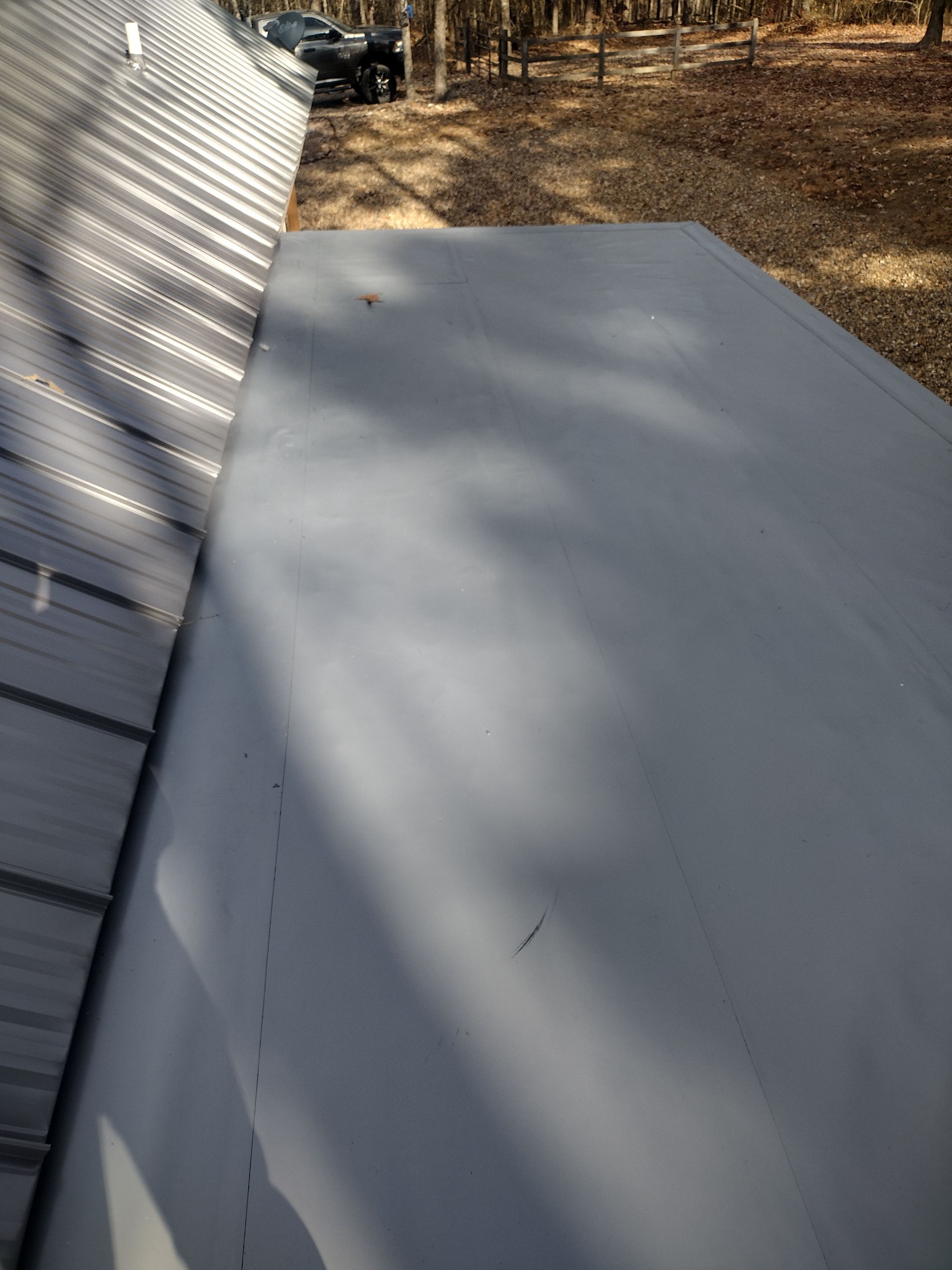 Residential Metal Roof Replacement using Reed's Metals: 26 GA. Standing Seam: Charcoal Grey by Hostetler Roofing