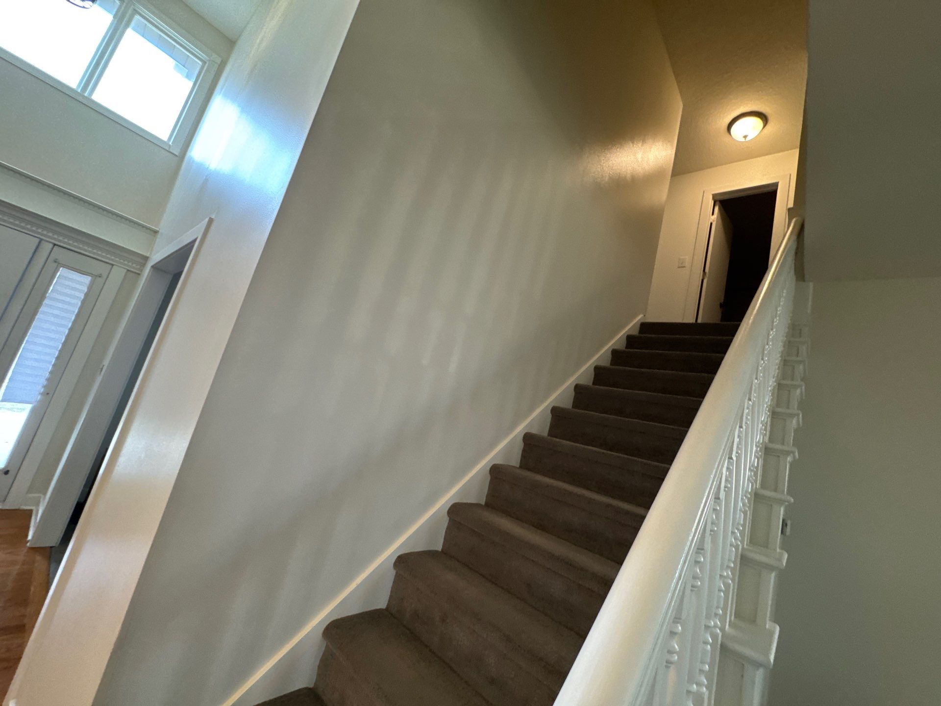 Residential Interior Wall Repaint | Foyer, Stairwell, Hallway & Living Room by Midwest Paint LLC
