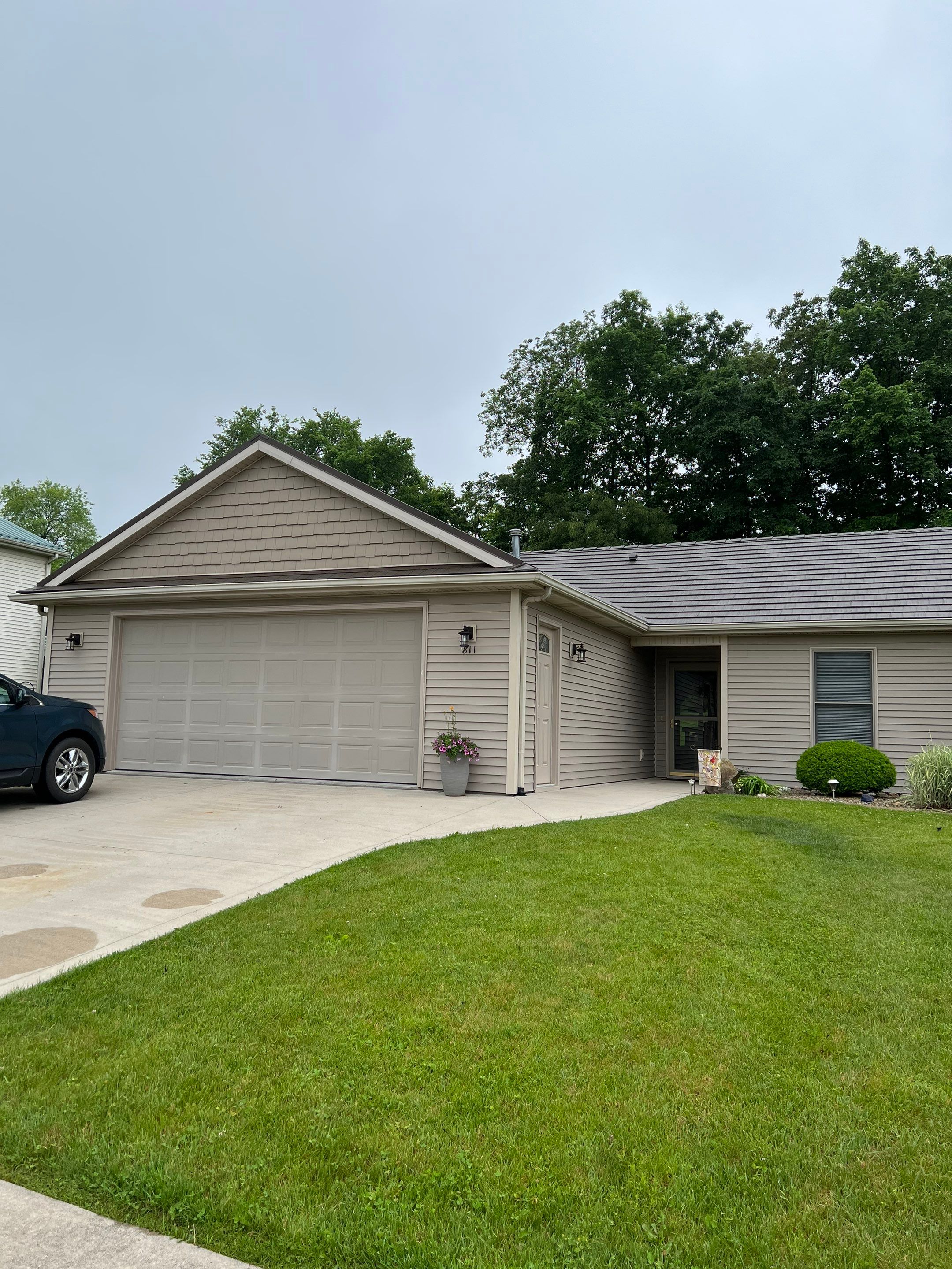 Burnished Slate Metal Shake Roof for Retired Homeowners in Angola, Indiana by 4Ever Metal Roofing