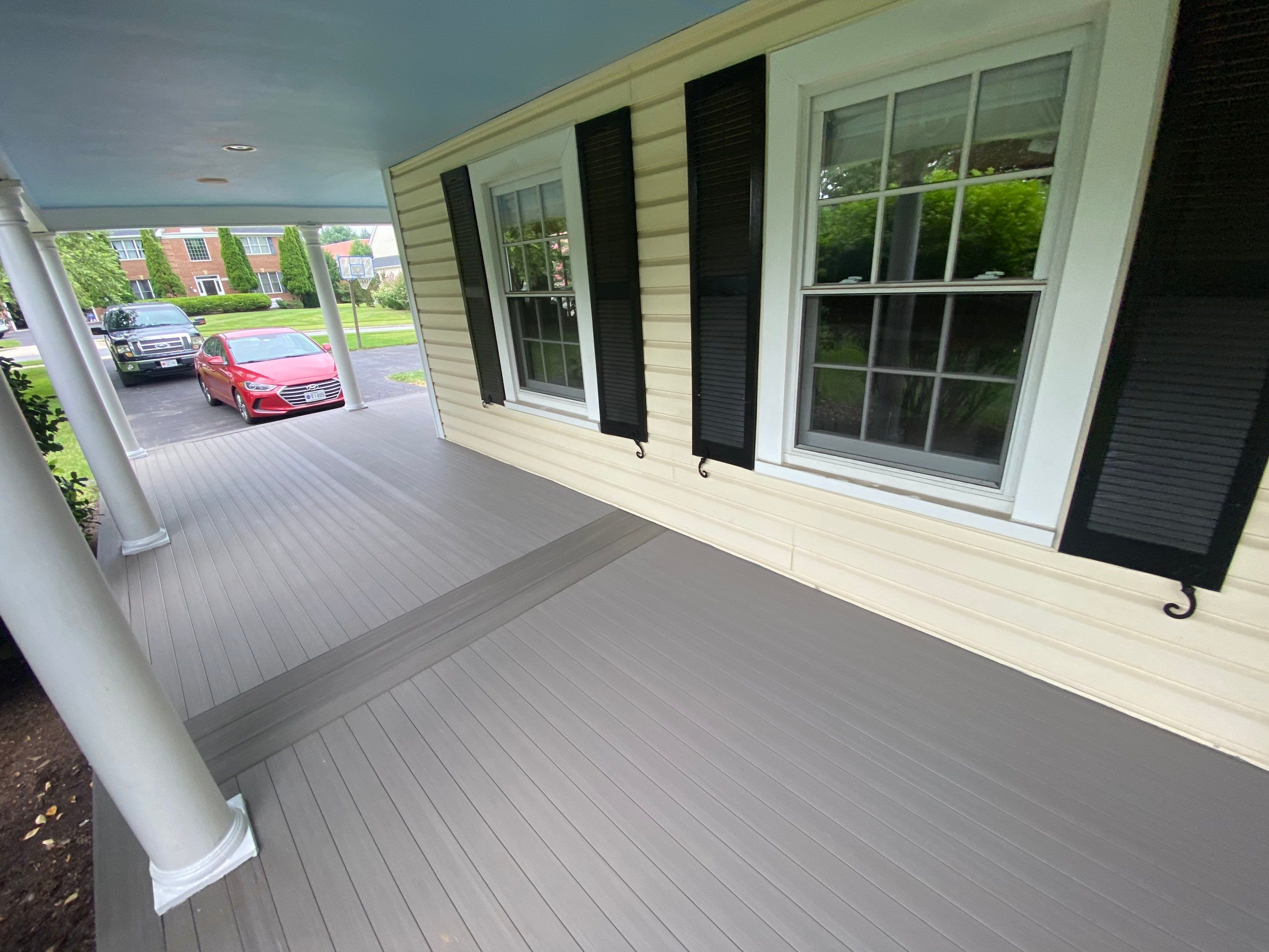 Front Porch Transformation using Timbertech Decking by The Smet Companies, LLC