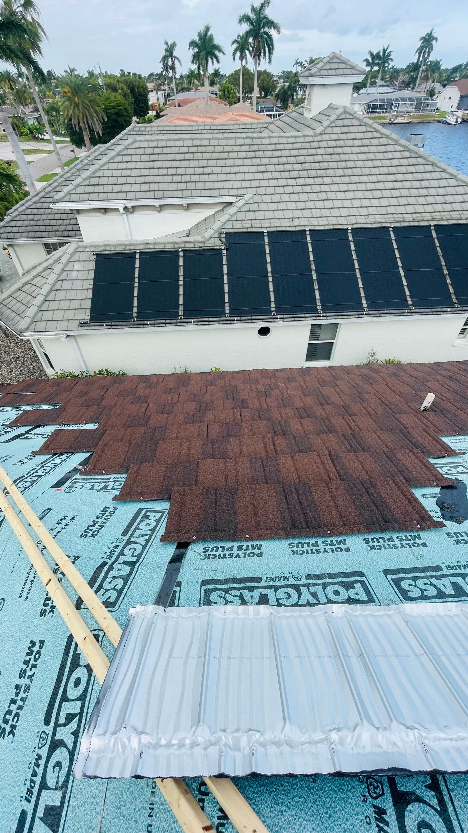 Residential Roofing Installation using Westlake (Boral) Stone Coated Steel in Cape Coral by Four Peaks Roofing