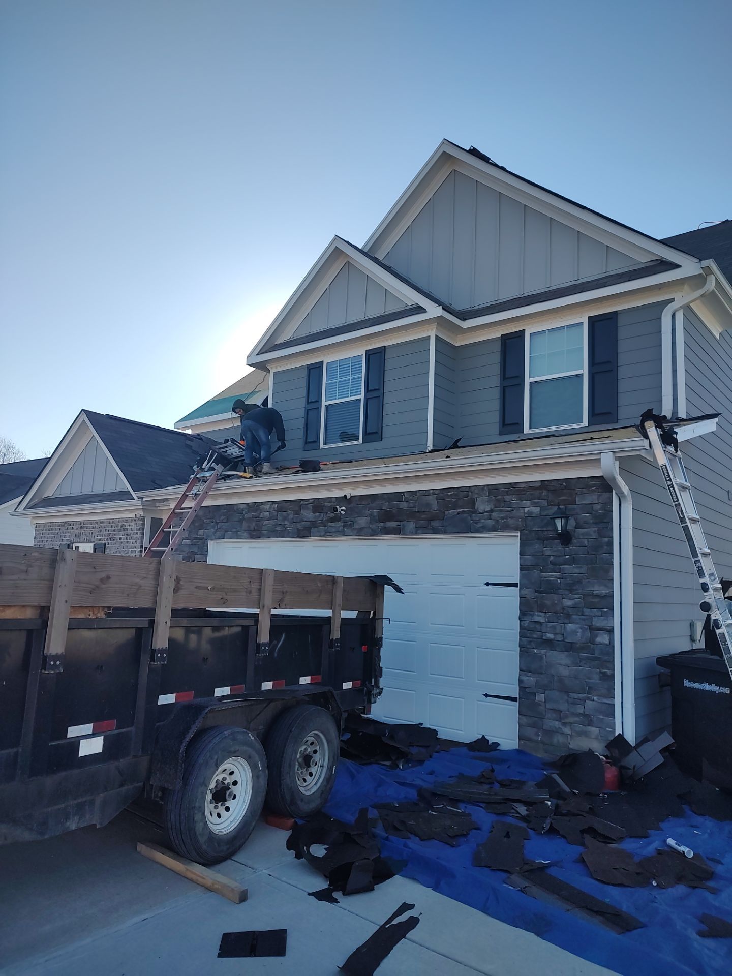 Residential Roof Replacement using GAF NATURAL SHADOW - CHARCOAL by Elite Roofing LLC