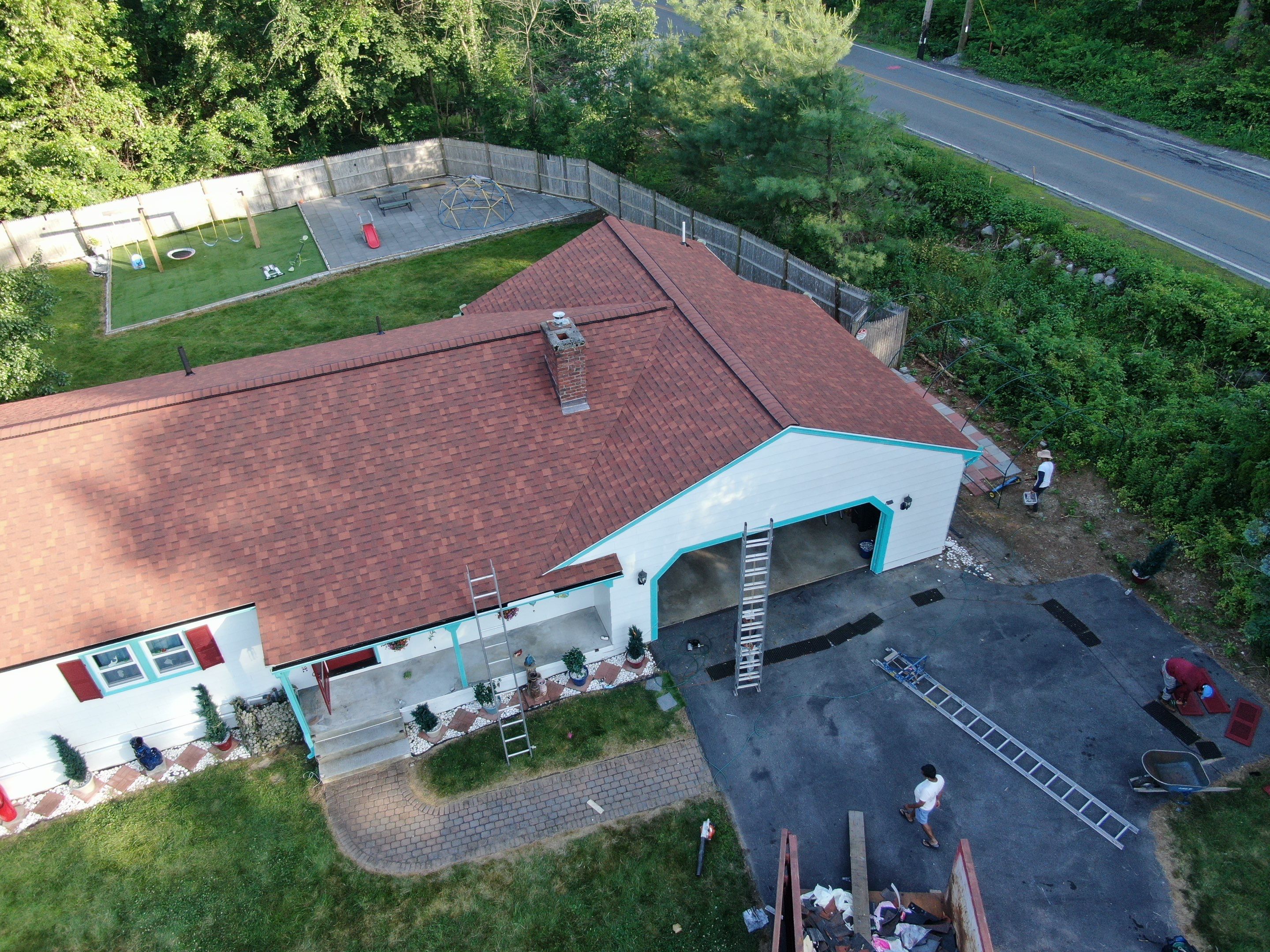 Roof Replacement with Gutter Guards – Westford, MA by Mighty Dog Roofing of Greater Middlesex County