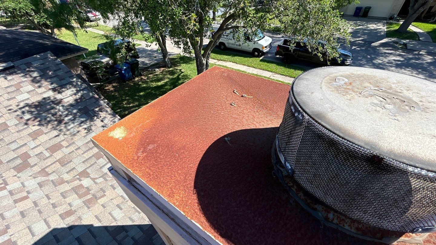 Chimney Cap & Chase Replacement using Galvanized Chimney Cap & Chase by Lighthouse Roofing
