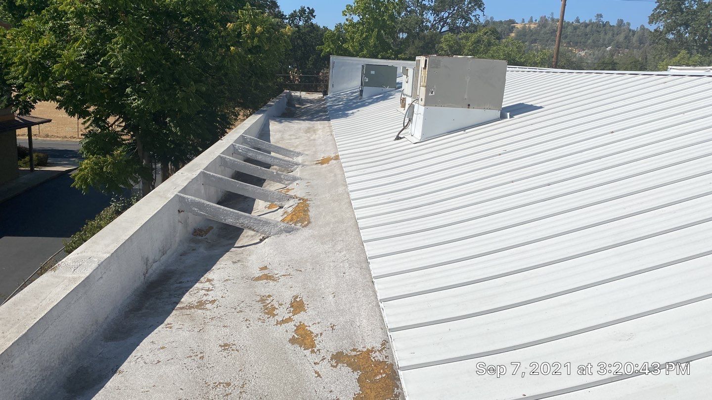 Foam Refurbish using Conklin Benchmark/PUMA XL coatings and spray foam by Straight Edge Roofing Inc
